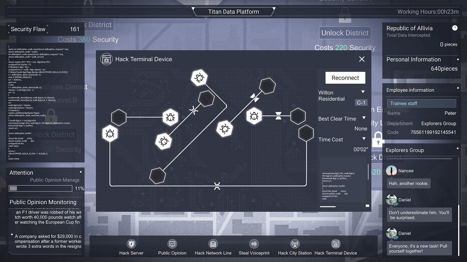 Screenshot for Cyber Manhunt: A Company Man of Titan