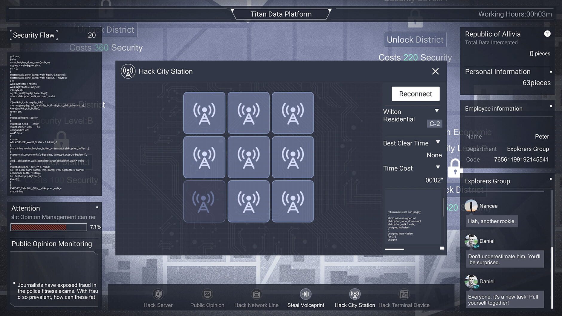 Screenshot for Cyber Manhunt: A Company Man of Titan