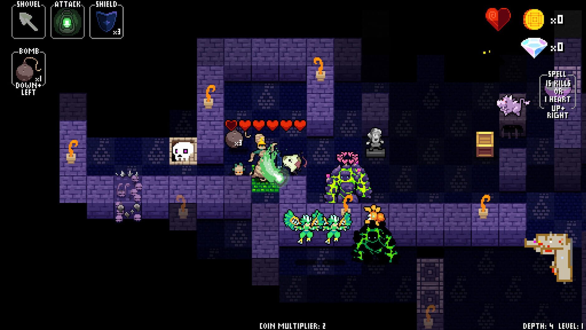 Screenshot for Crypt of the NecroDancer: Synchrony