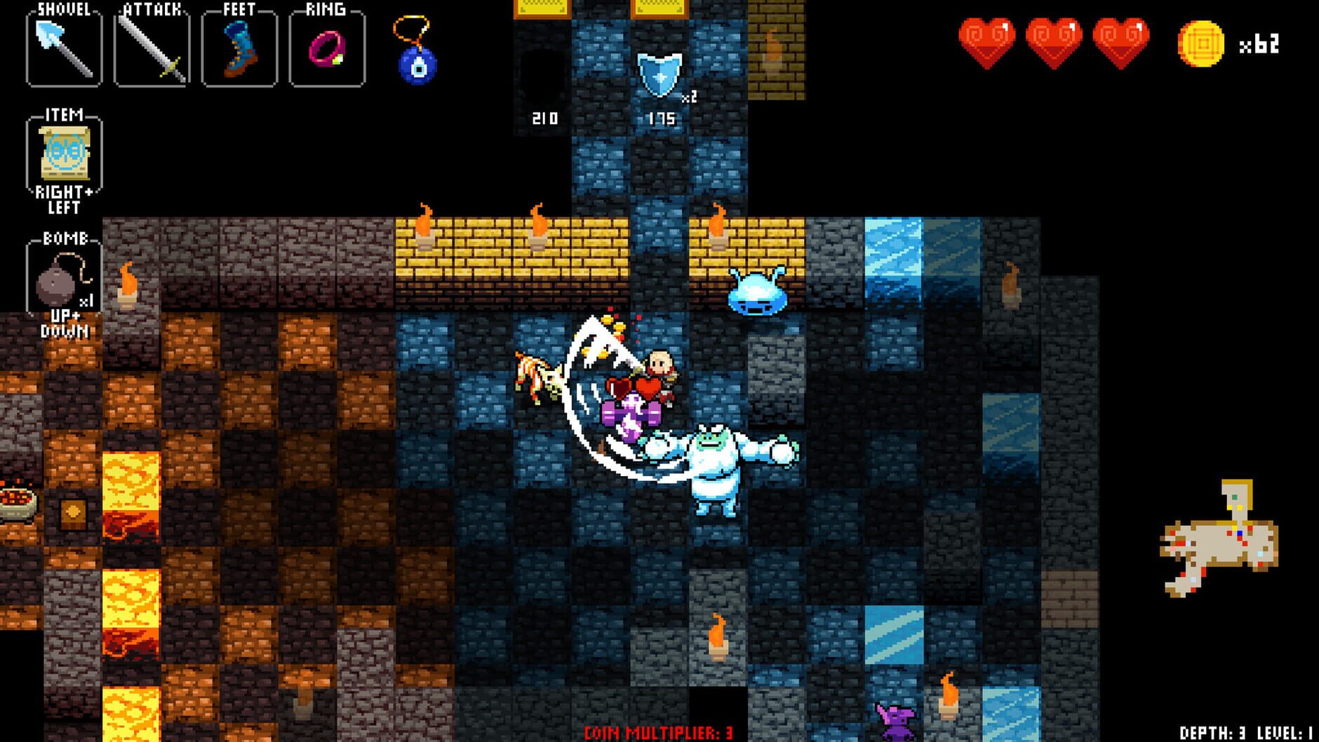 Screenshot for Crypt of the NecroDancer: Synchrony