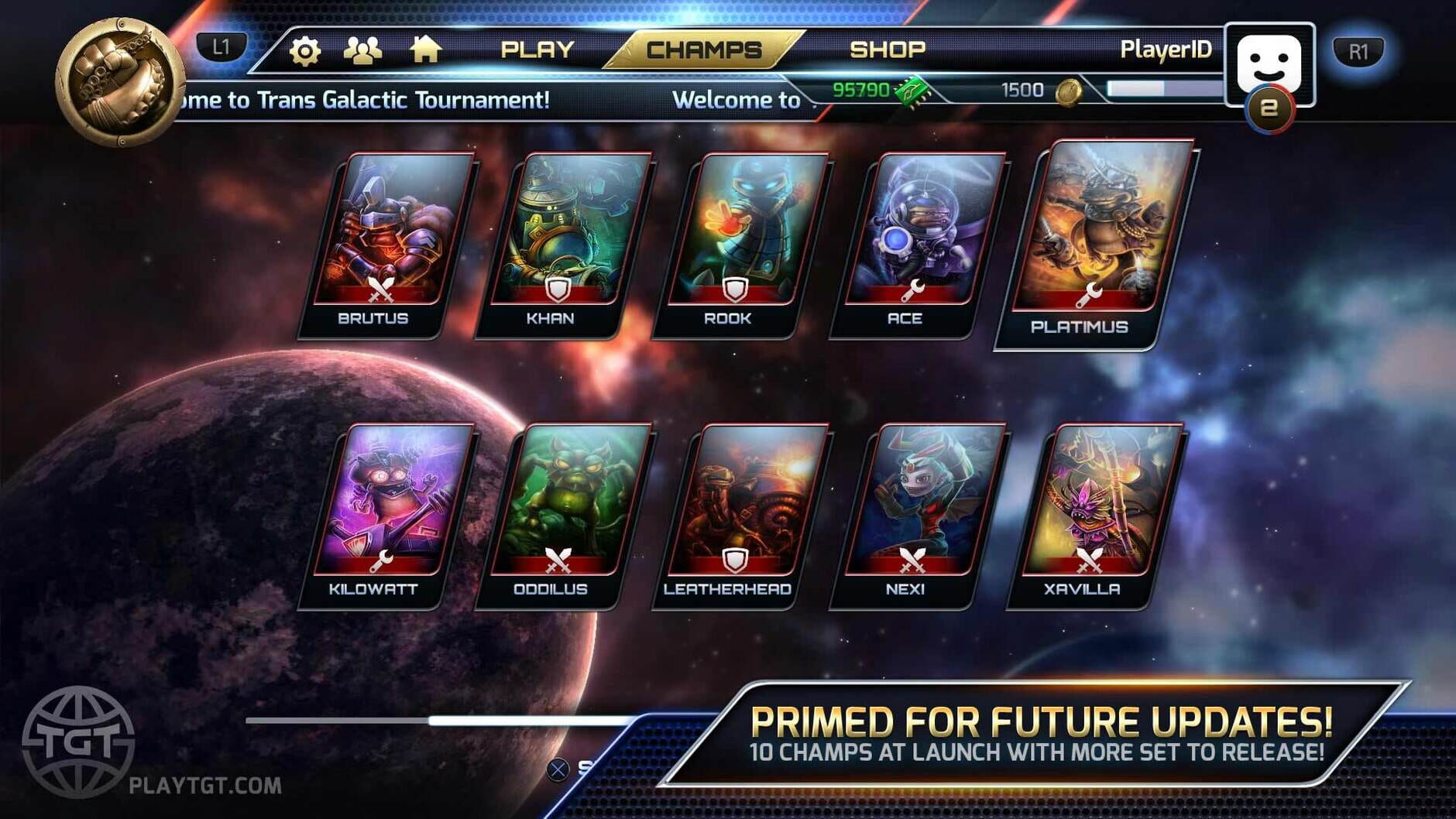 Screenshot for Trans-Galactic Tournament