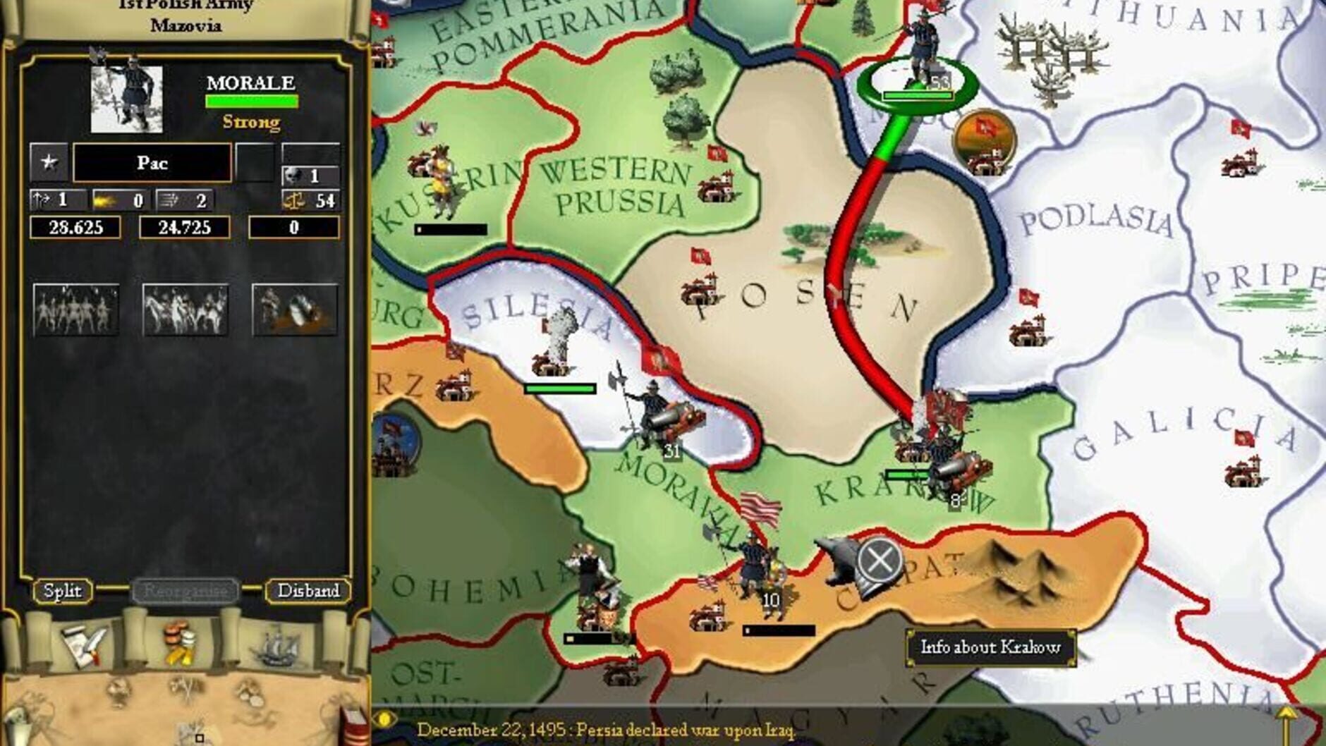 Screenshot for Europa Universalis