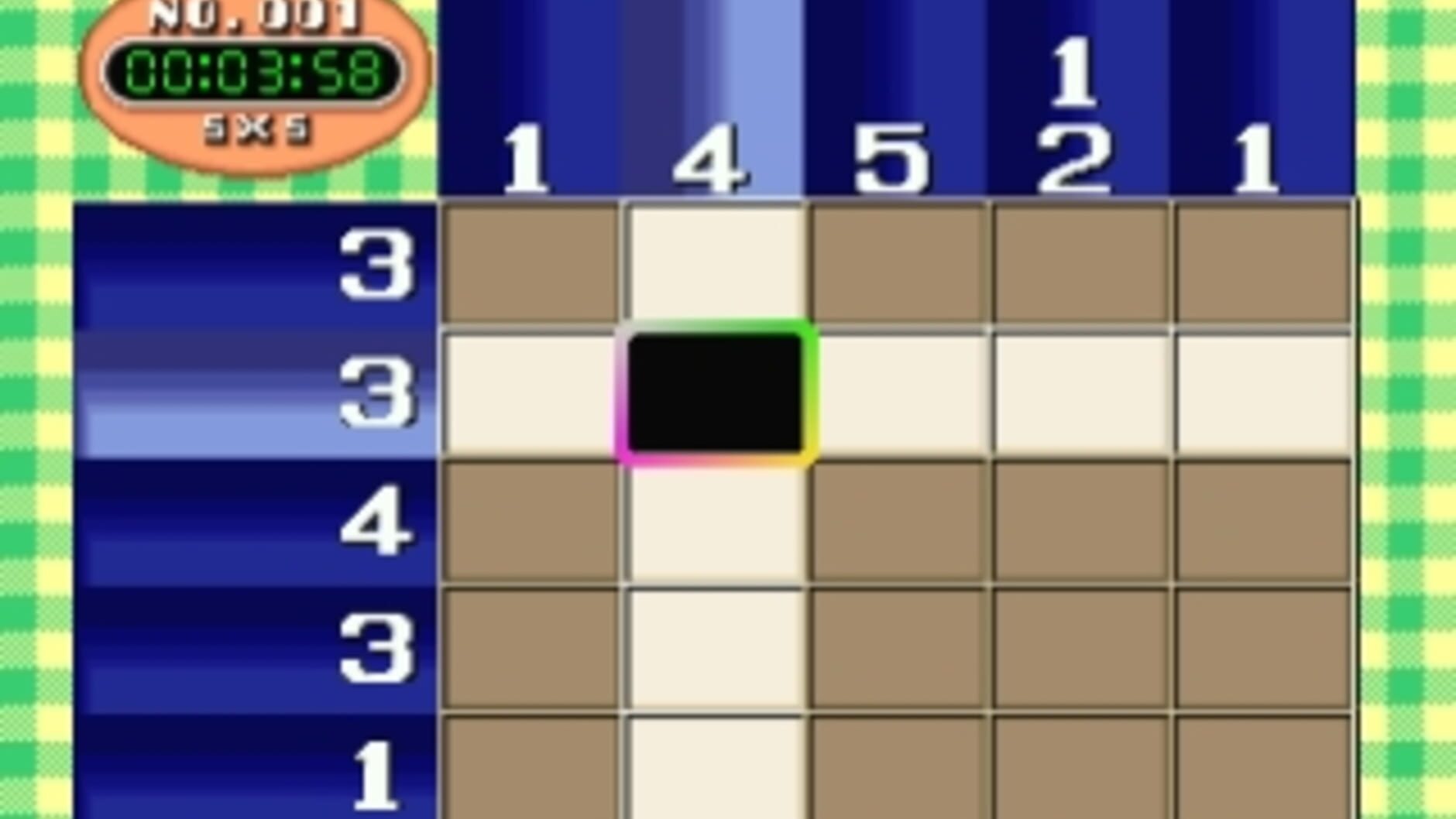 Screenshot for SuperLite 1500 Series: Oekaki Puzzle 1