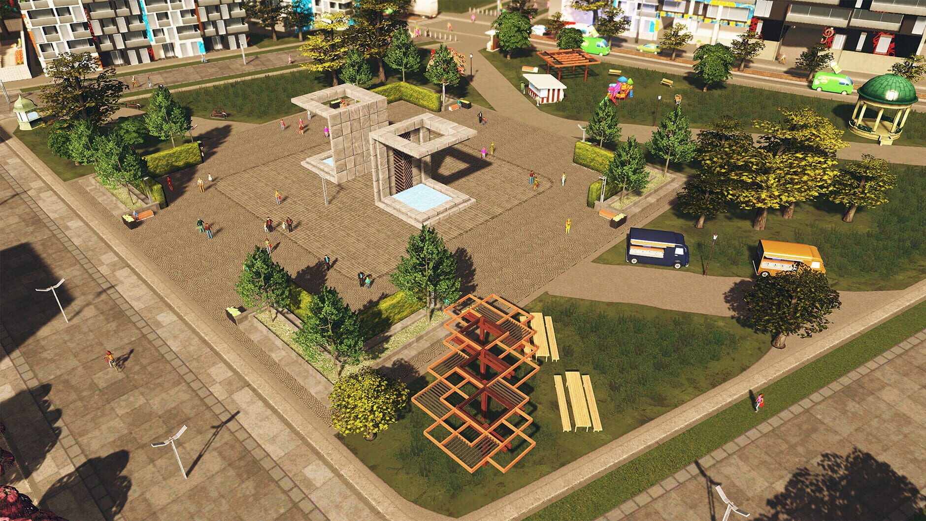 Screenshot for Cities: Skylines - Plazas & Promenades