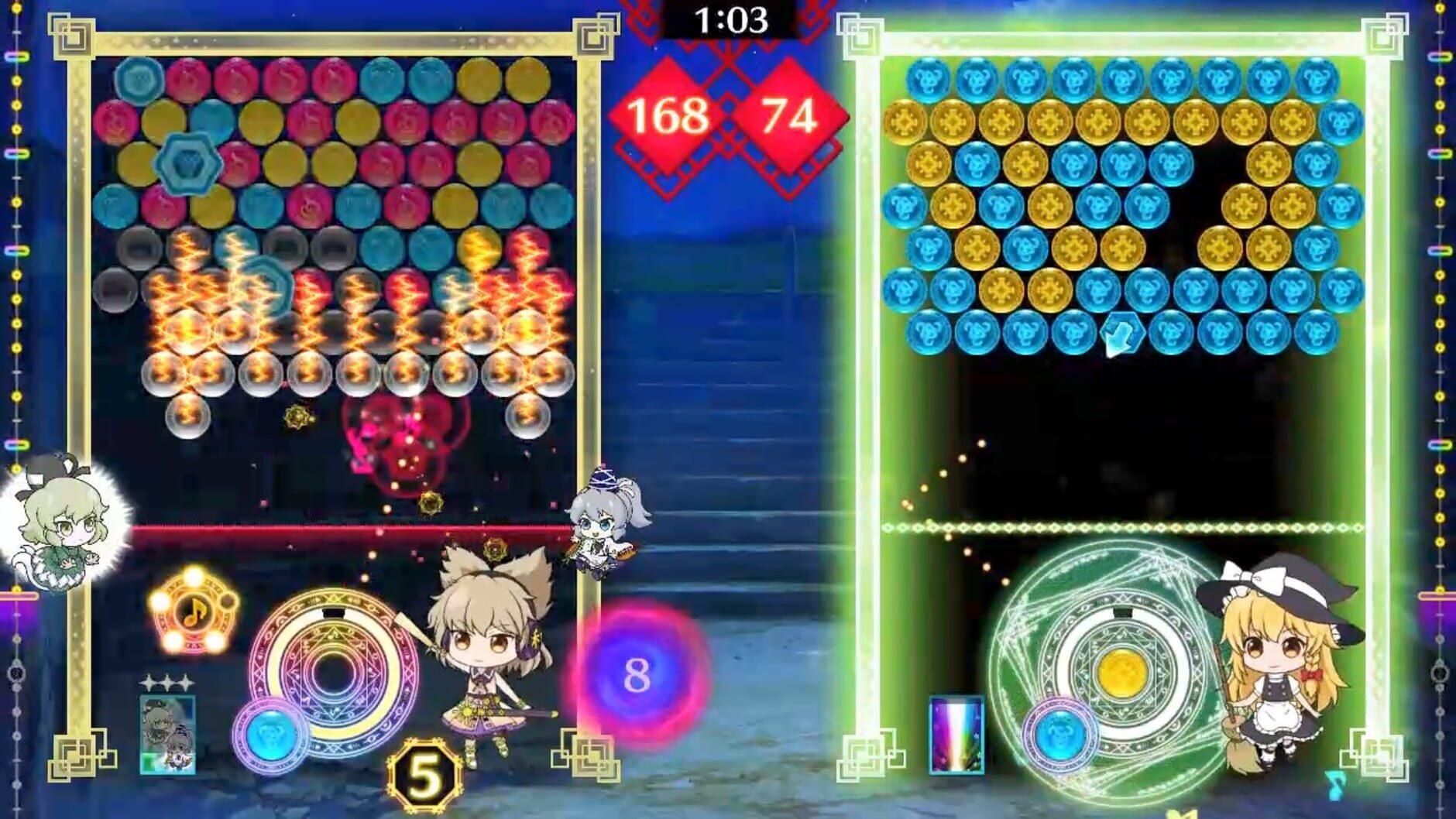 Screenshot for Touhou Spell Bubble: Character Pack - Toyosatomimi no Miko