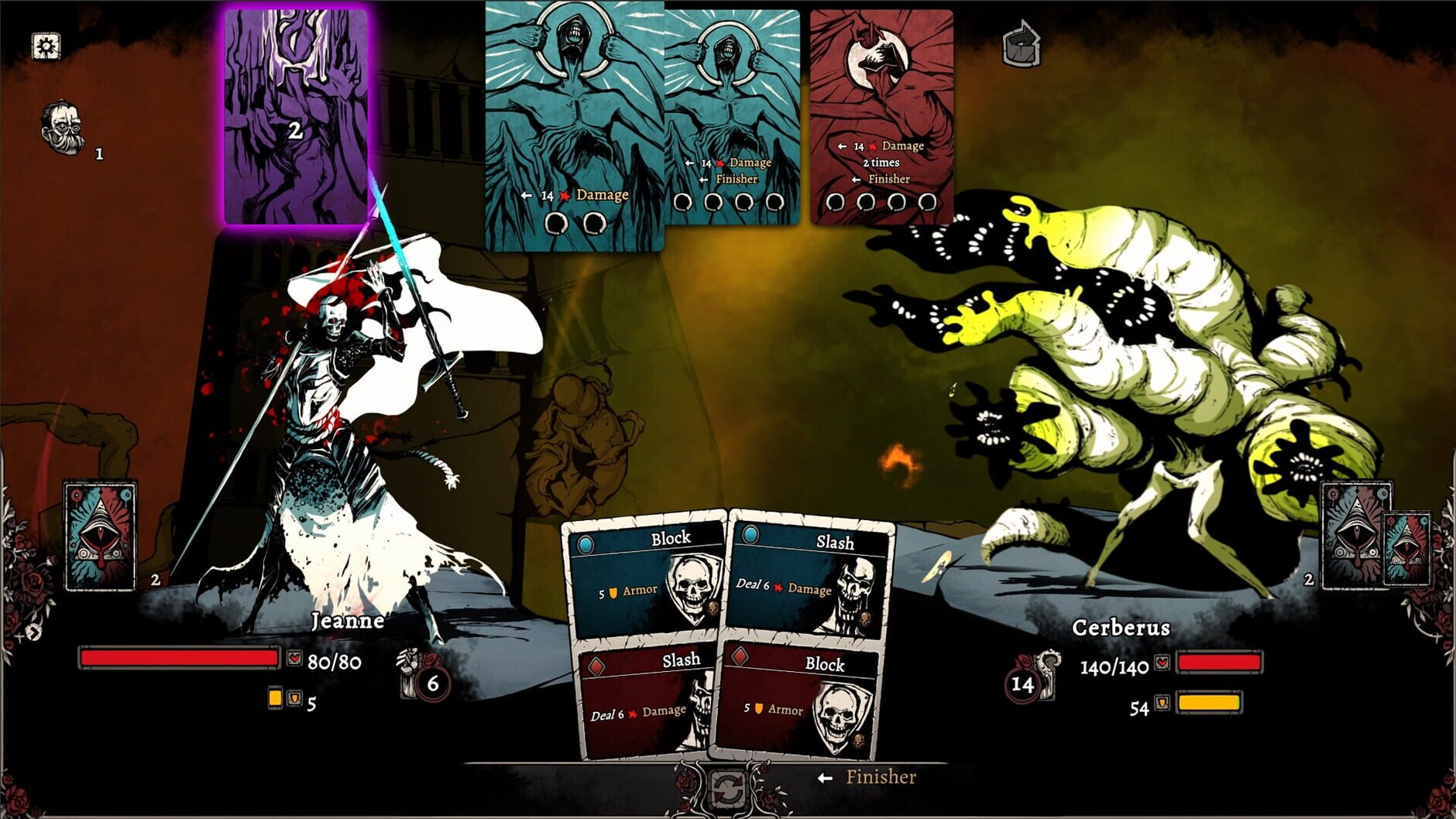 Screenshot for Nadir: A Grimdark Deckbuilder