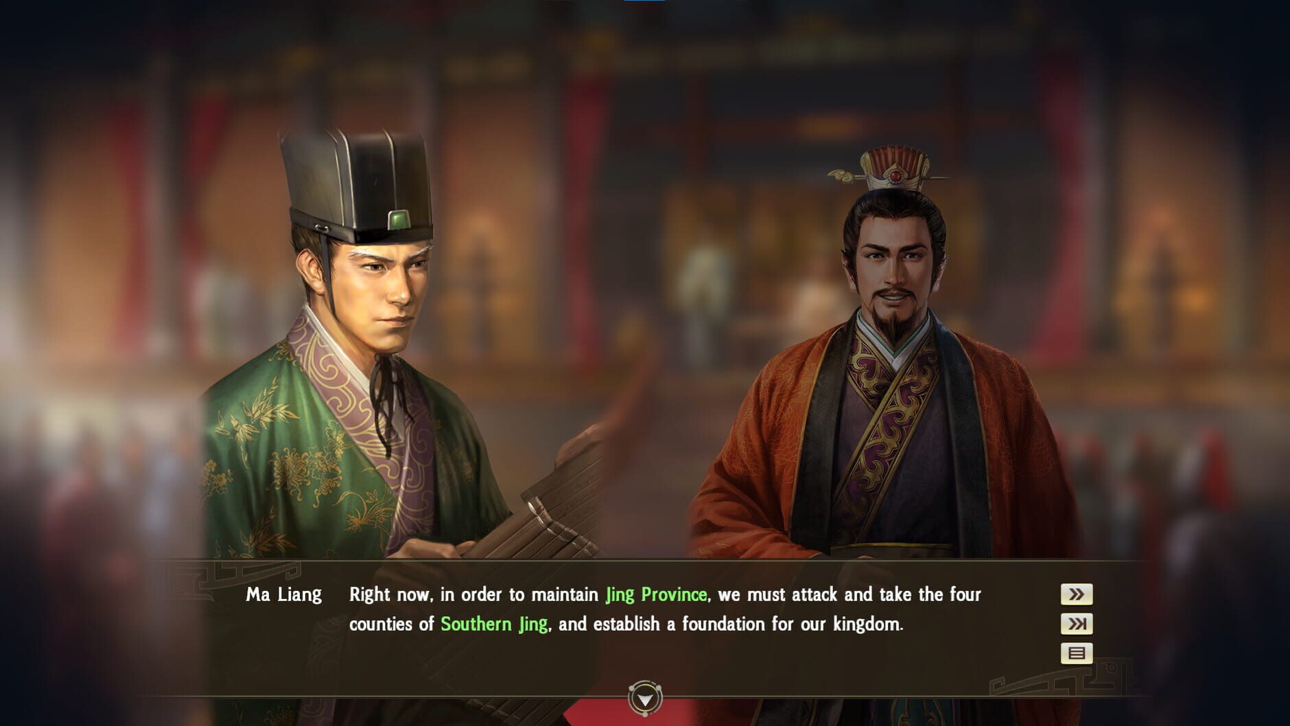 Screenshot for Romance of the Three Kingdoms XIII: The Subjugation of Southern Jing Province Event Set
