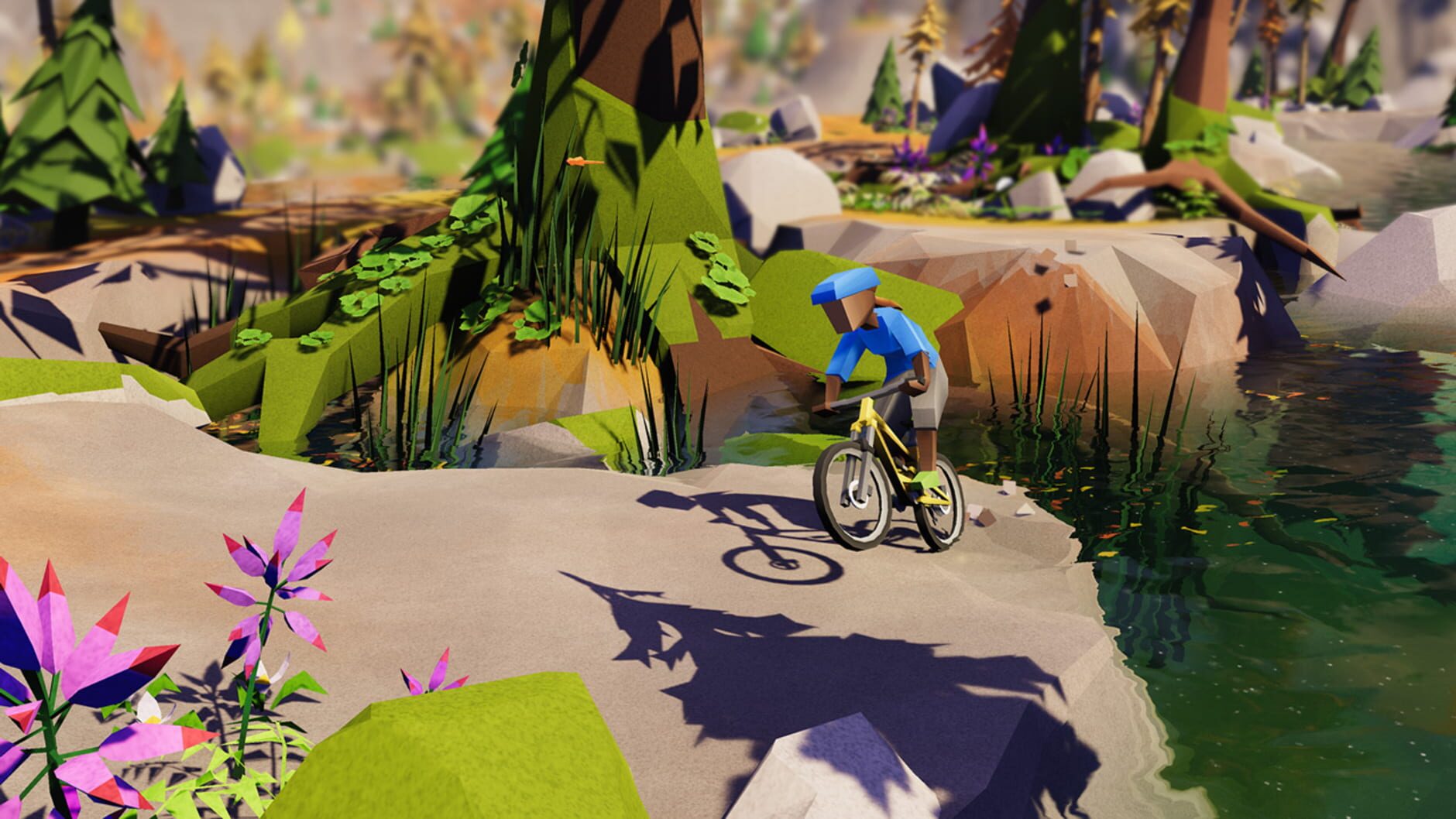 Screenshot for Lonely Mountains: Downhill - Redmoor Falls
