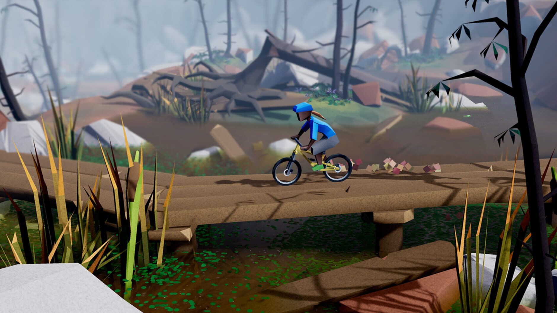 Screenshot for Lonely Mountains: Downhill - Redmoor Falls