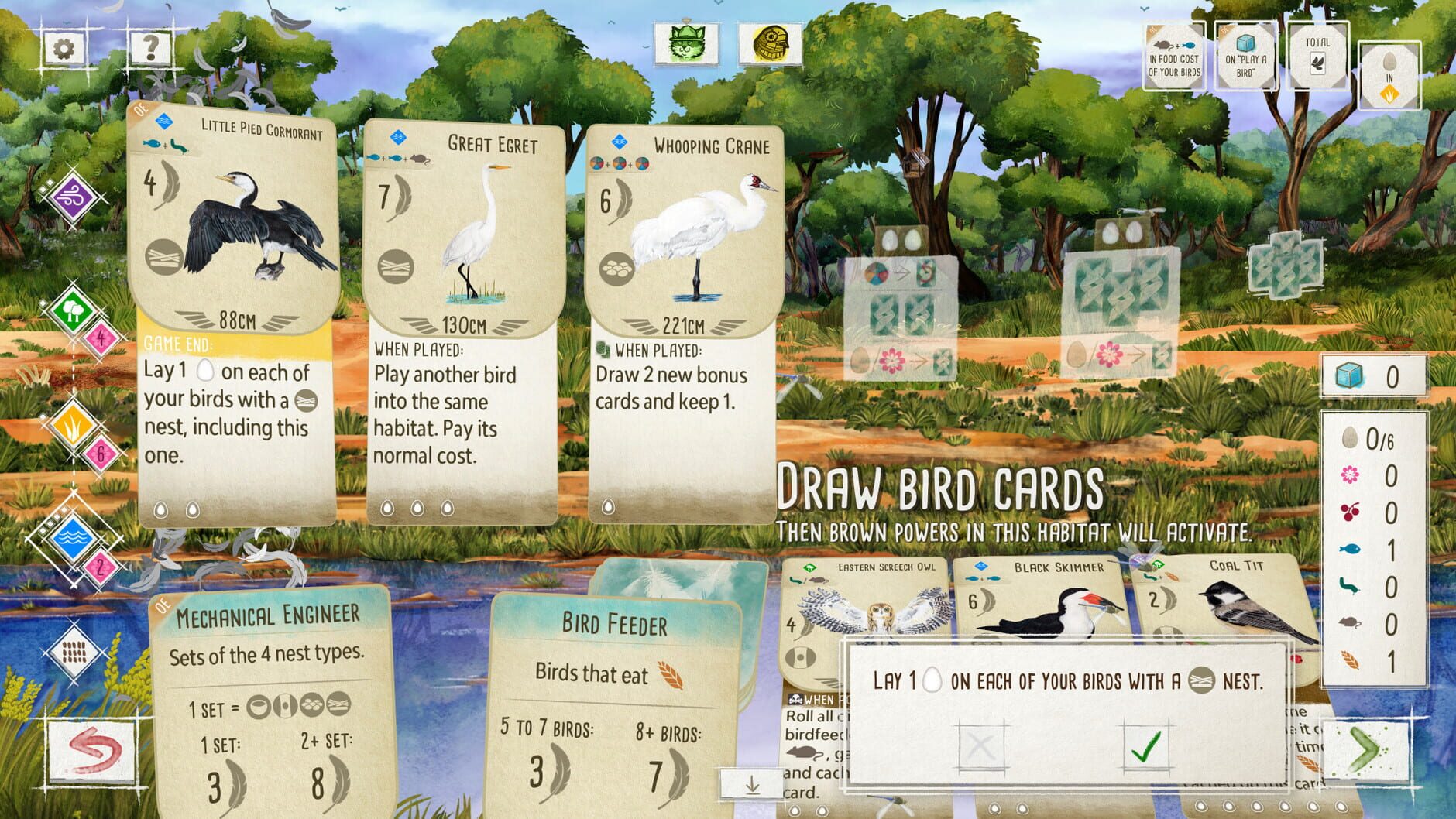 Screenshot for Wingspan: Oceania Expansion