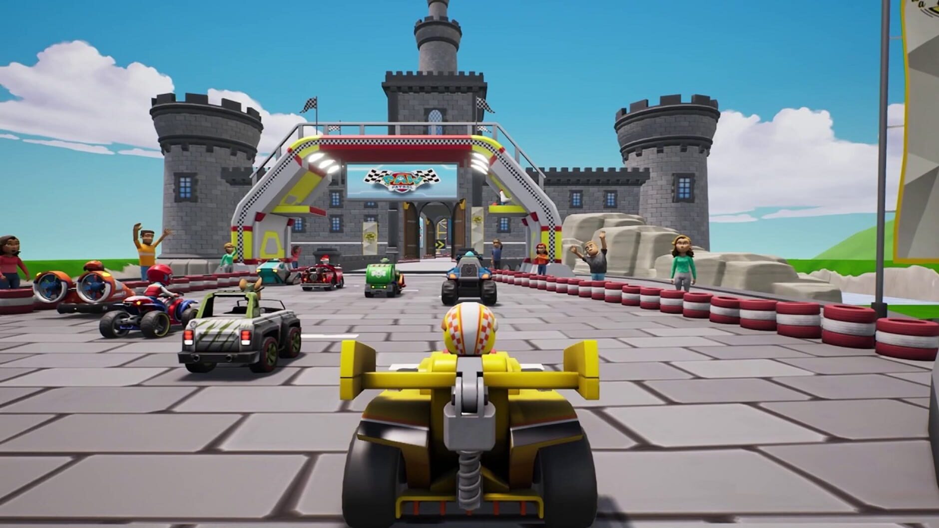 Screenshot for Paw Patrol: Grand Prix - Race in Barkingburg