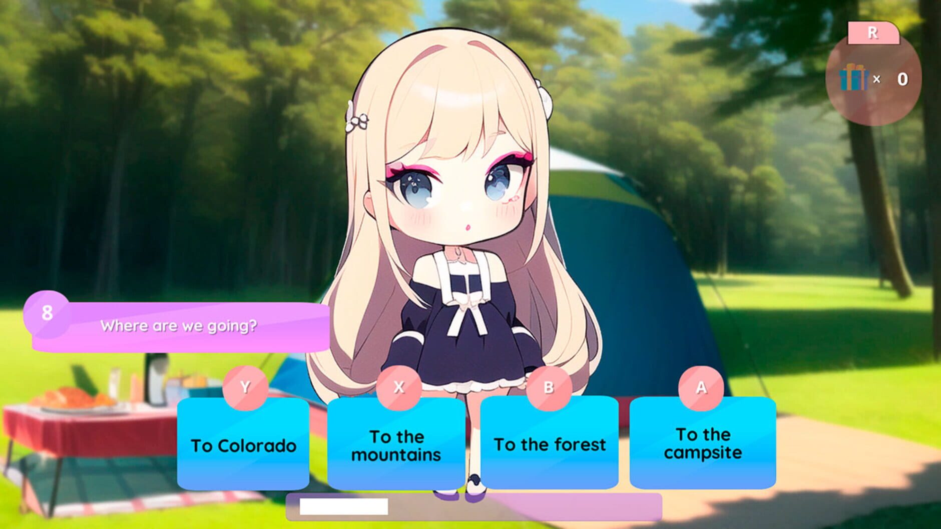 Screenshot for Anime Girls: Camping Trip