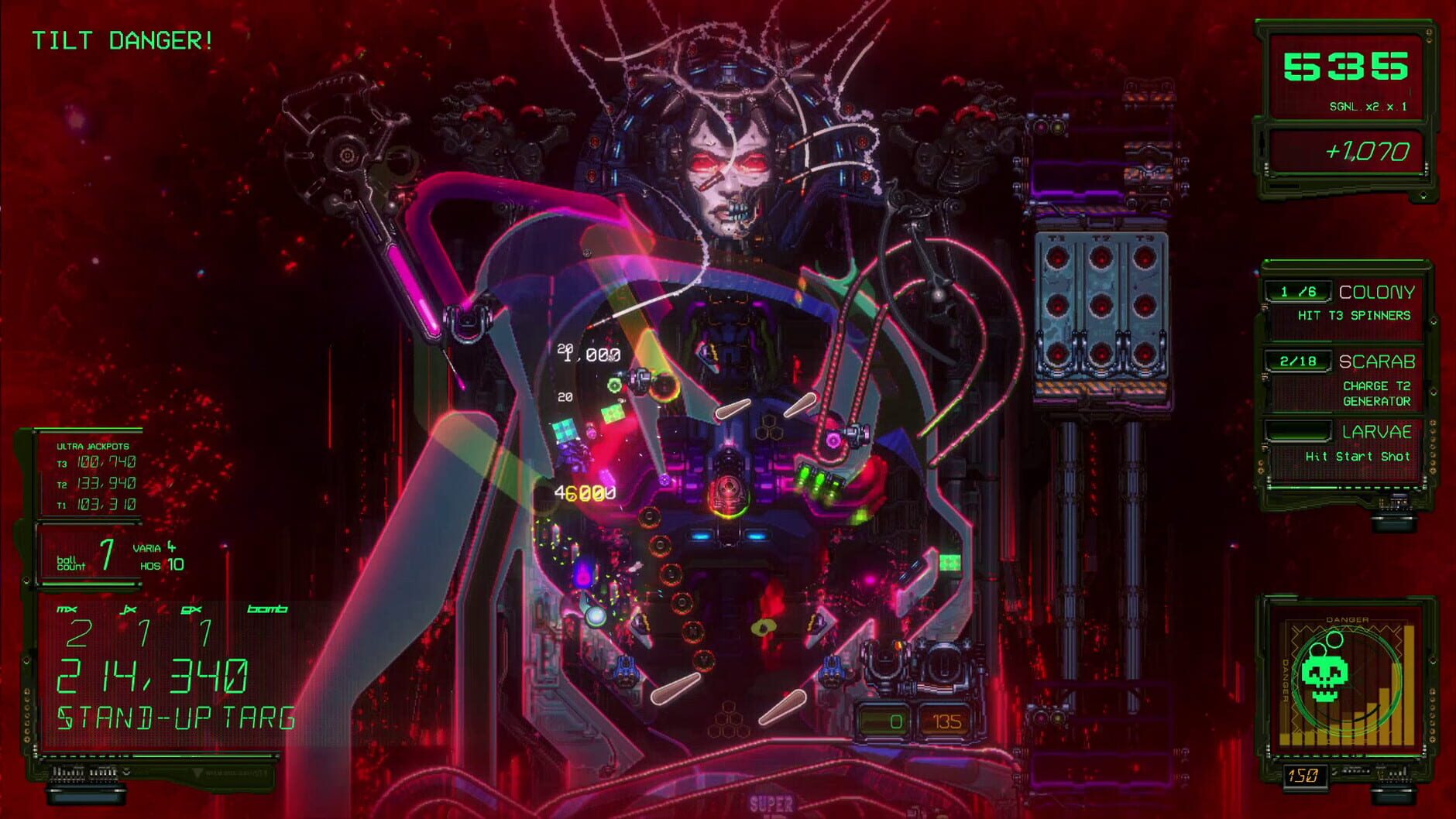 Screenshot for Xenotilt: Hostile Pinball Action