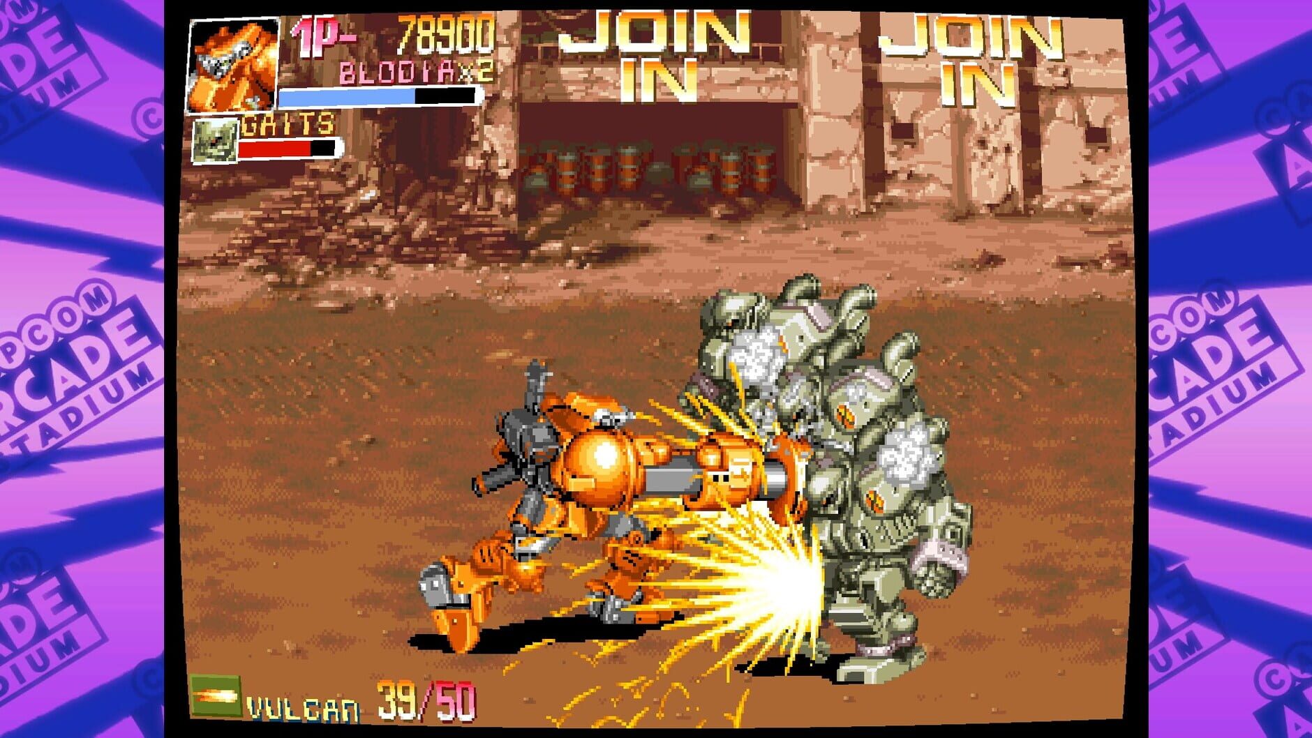 Screenshot for Capcom Arcade Stadium: Powered Gear - Strategic Variant Armor Equipment