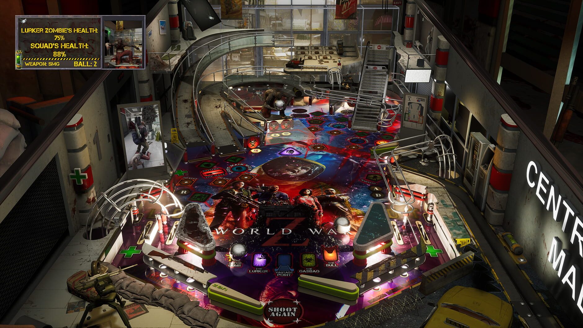 Screenshot for Pinball FX: World War Z Pinball