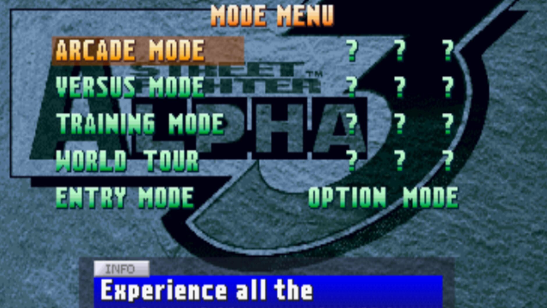 Screenshot for Street Fighter Alpha 3