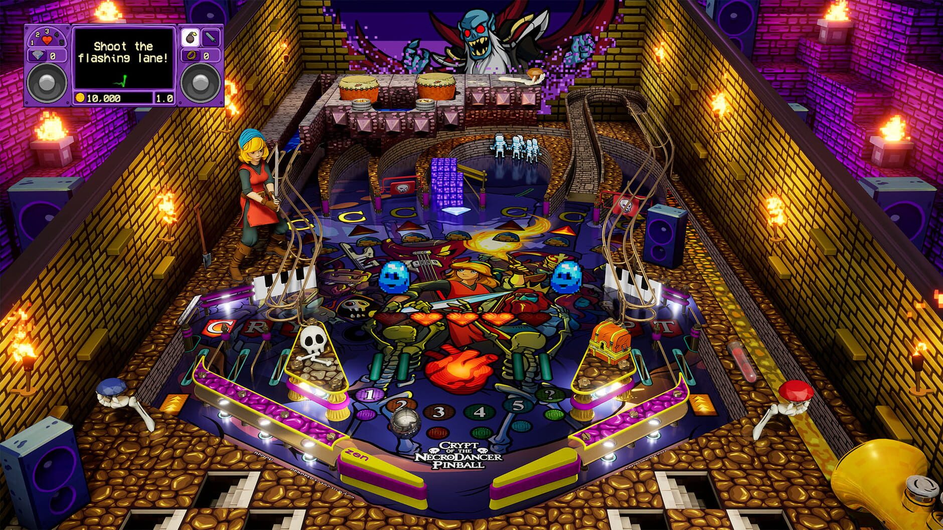 Screenshot for Pinball FX: Crypt of the NecroDancer Pinball