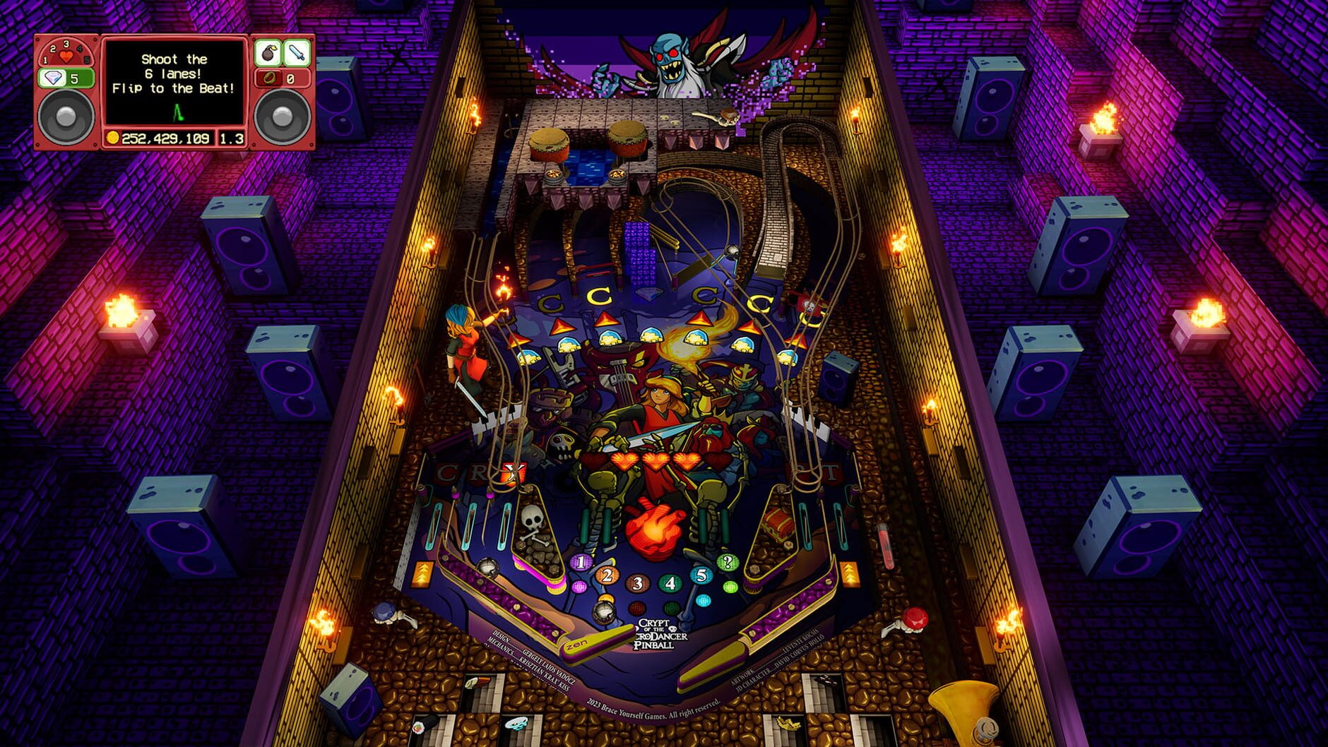 Screenshot for Pinball FX: Crypt of the NecroDancer Pinball