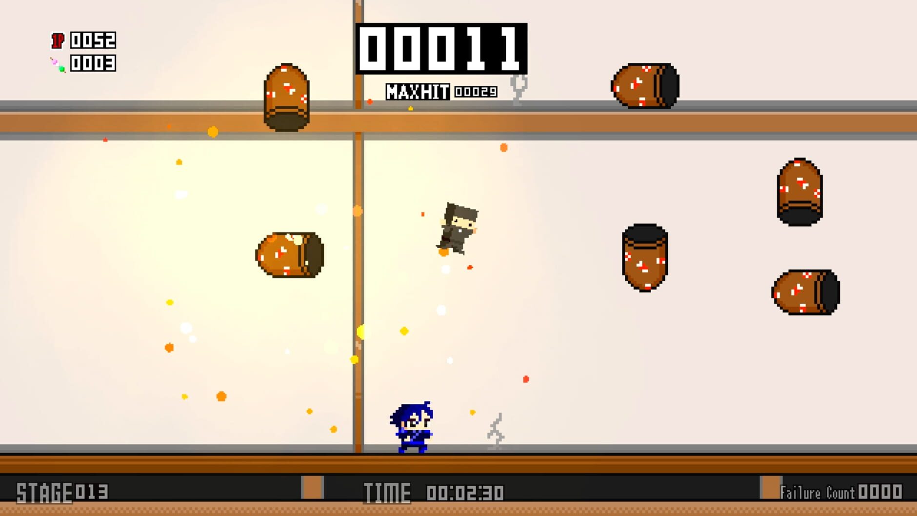 Screenshot for Pixel Game Maker Series: Ninja Otedama R
