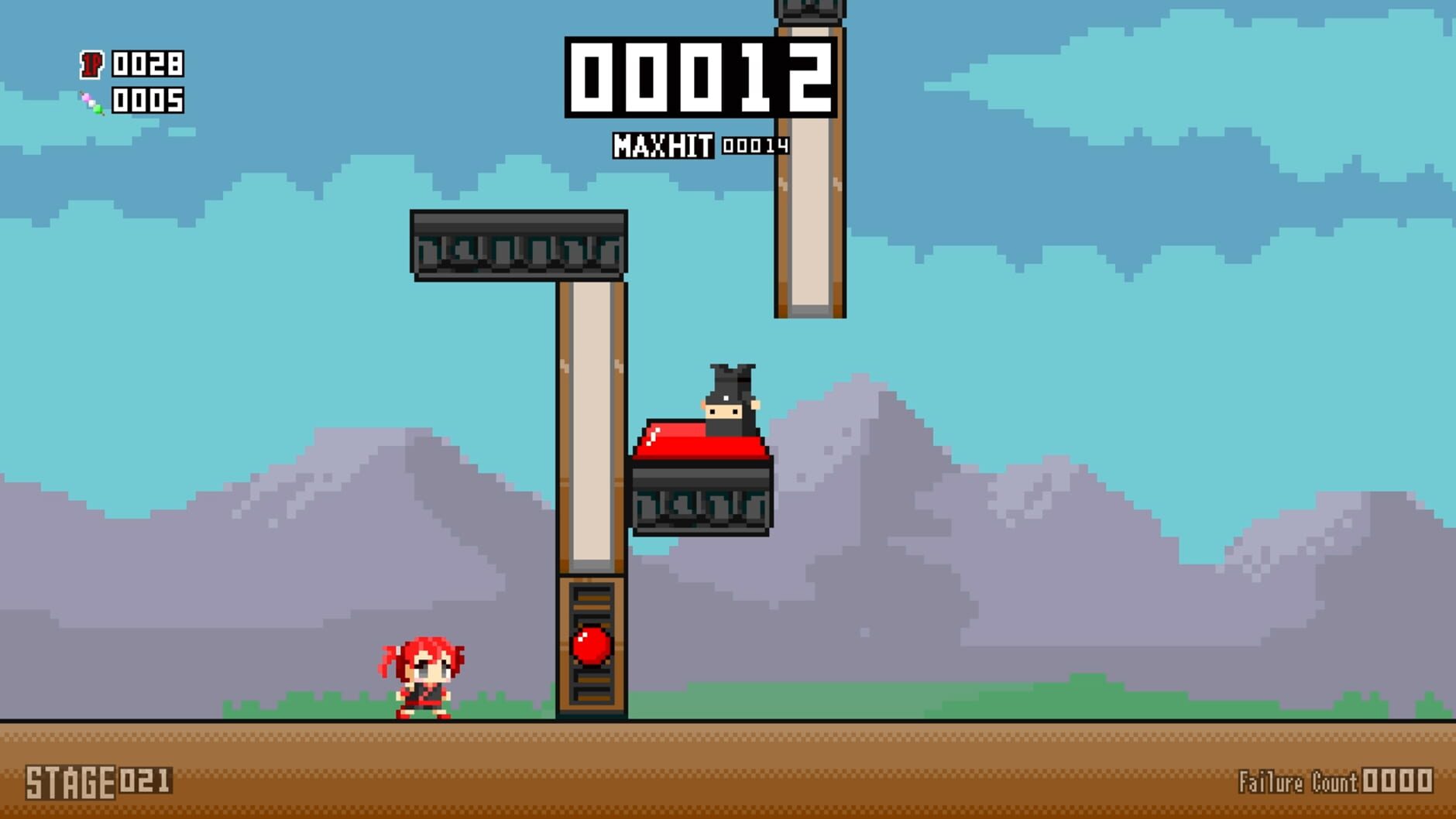 Screenshot for Pixel Game Maker Series: Ninja Otedama R