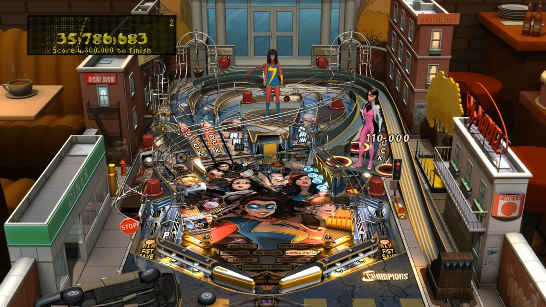 Screenshot for Pinball FX2: Marvel's Women of Power