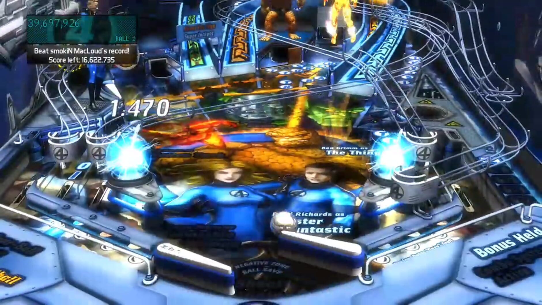 Screenshot for Pinball FX2: Fantastic Four Table