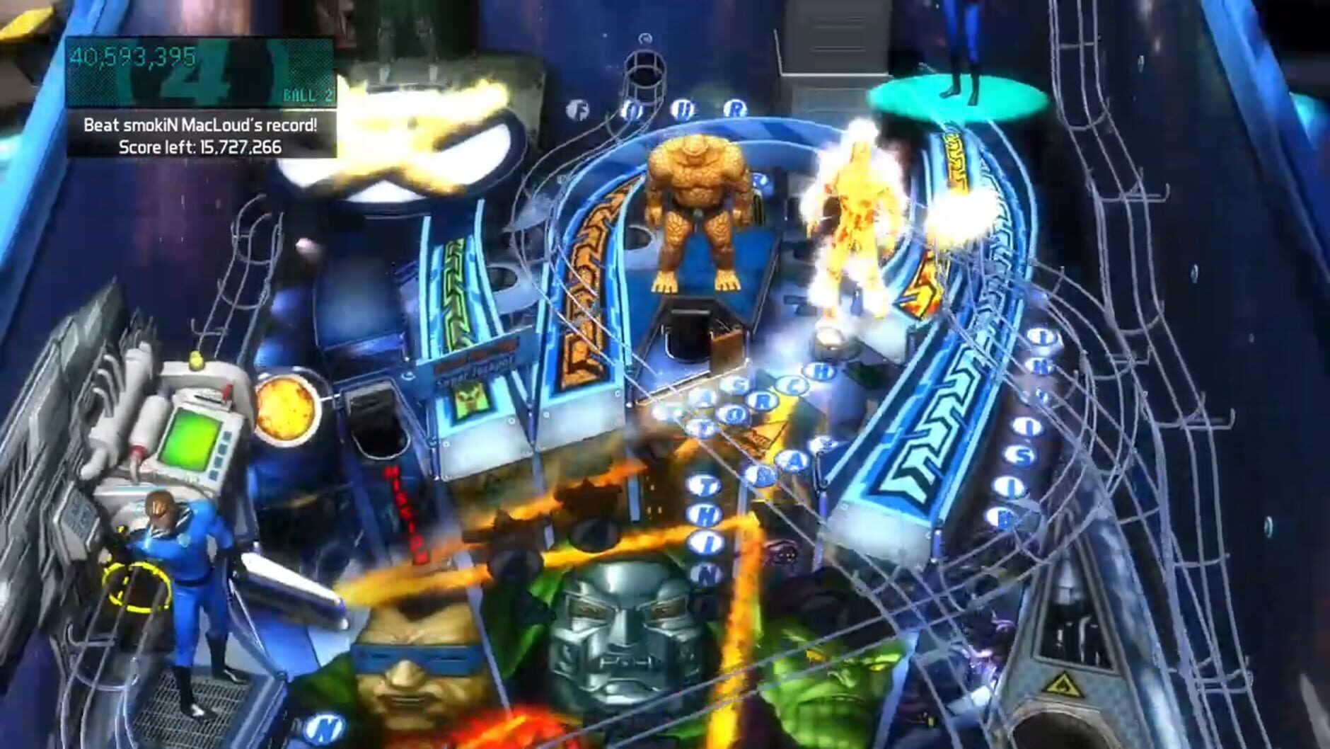 Screenshot for Pinball FX2: Fantastic Four Table