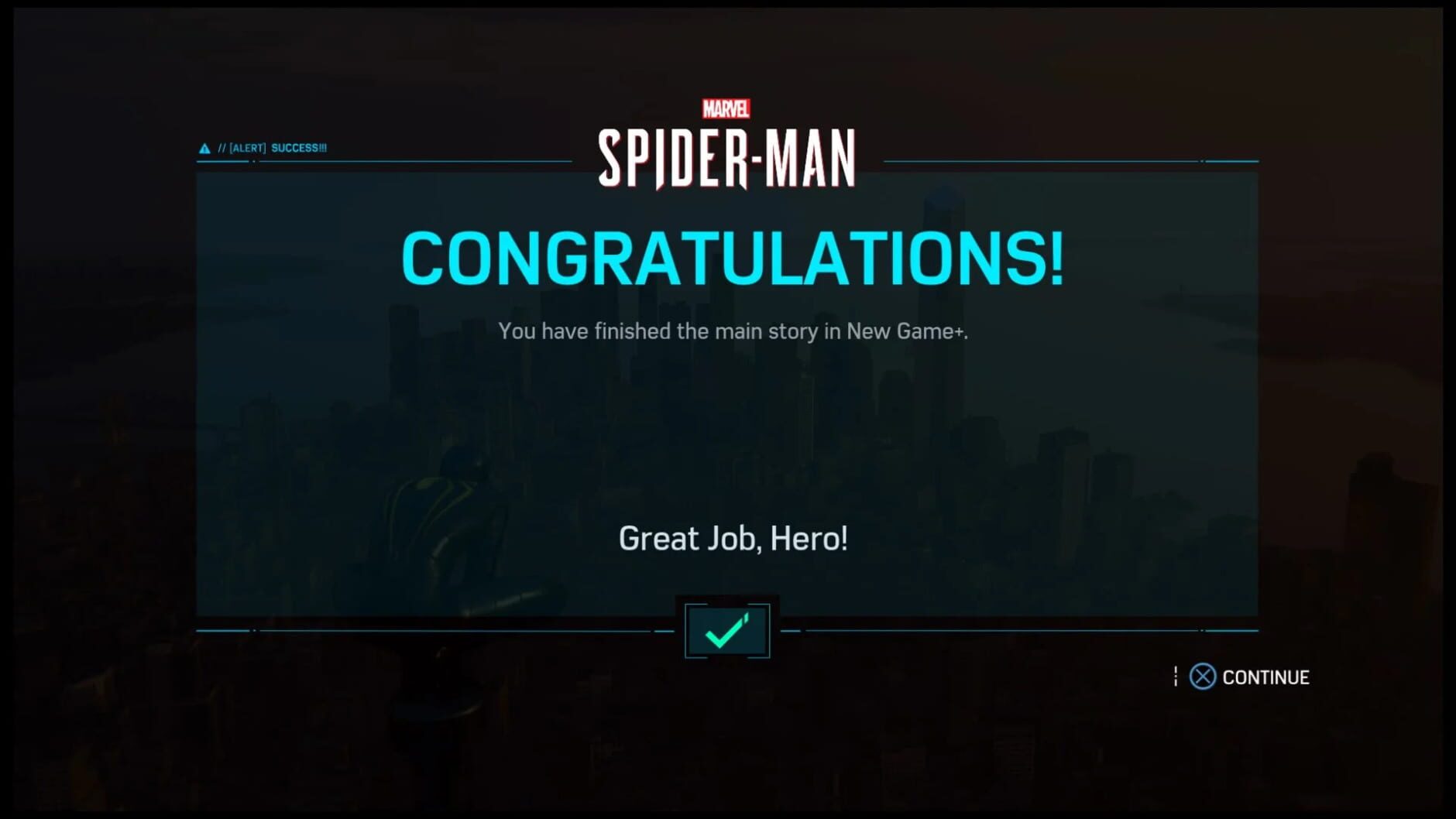 Screenshot for Marvel's Spider-Man: New Game Plus Update