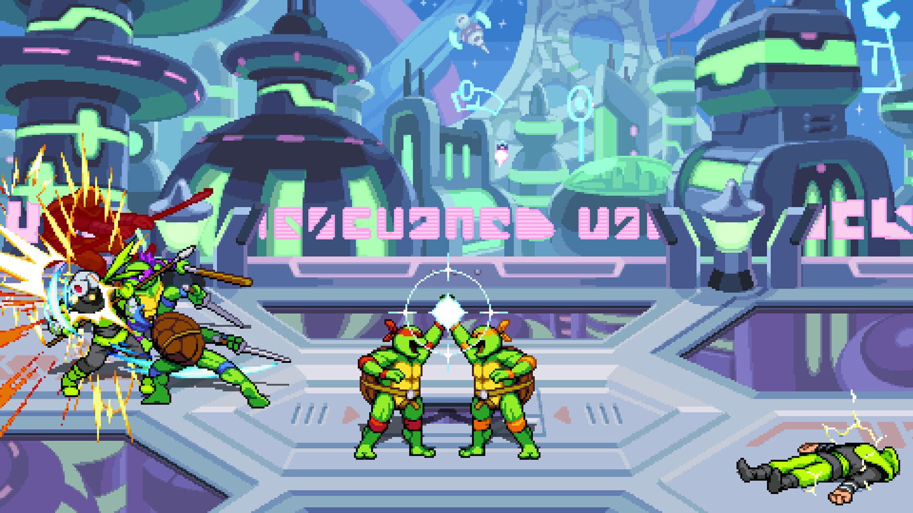Screenshot for Teenage Mutant Ninja Turtles: Shredder's Revenge - Dimension Shellshock
