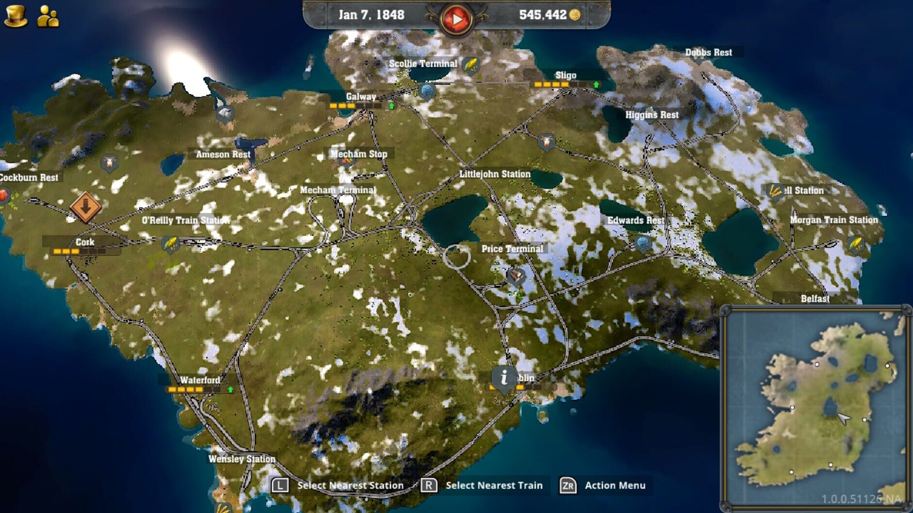 Screenshot for Railway Empire 2: Nintendo Switch Edition