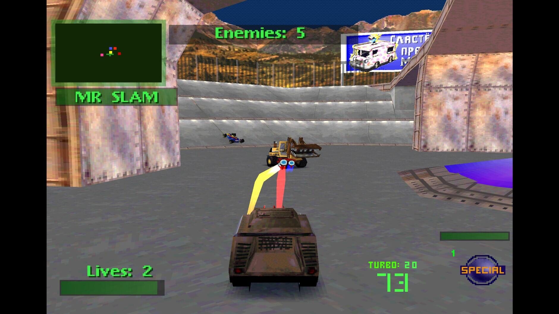 Screenshot for Twisted Metal 2