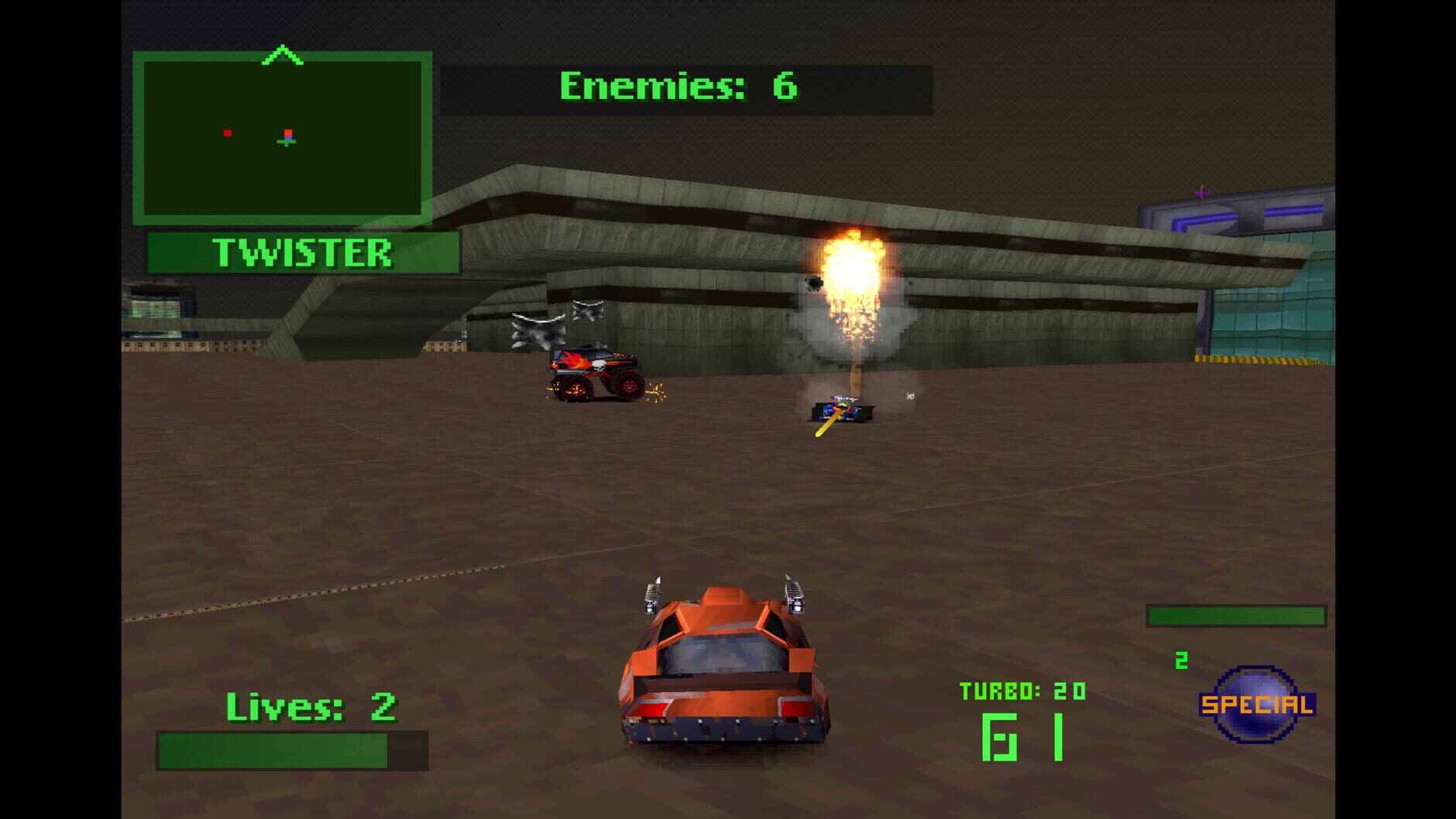 Screenshot for Twisted Metal 2