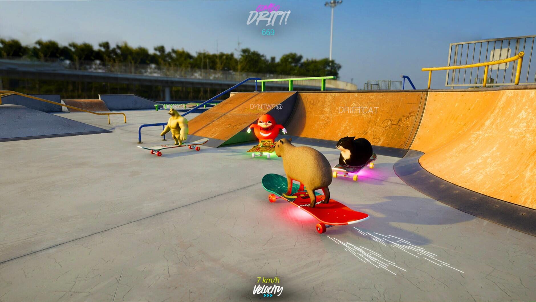 Screenshot for Skateboard Drifting Simulator with Maxwell Cat: The Game