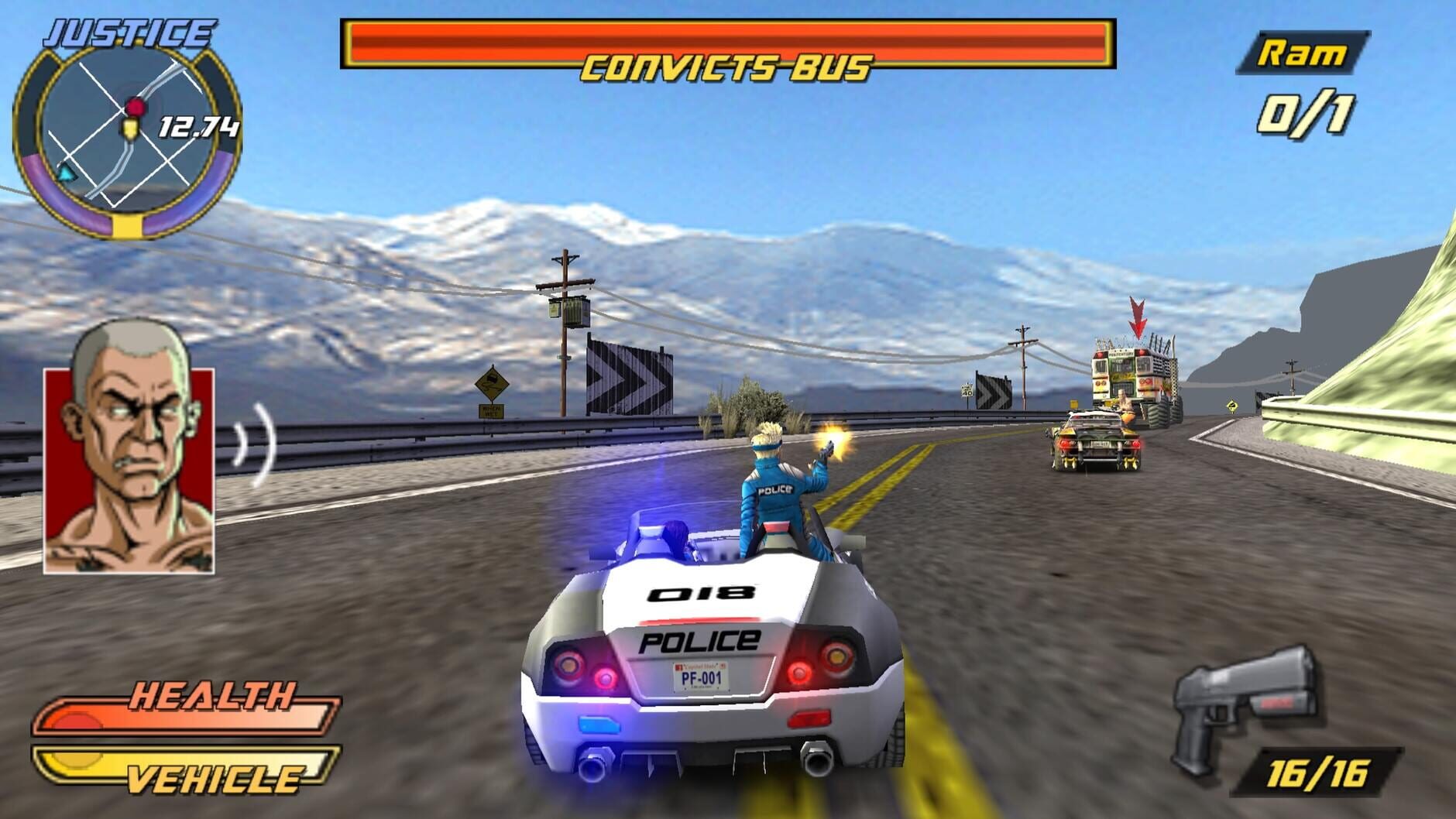 Screenshot for Pursuit Force: Extreme Justice