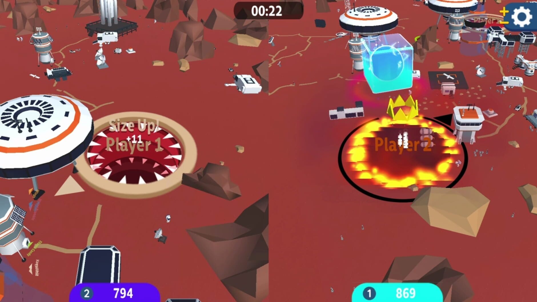 Screenshot for Hole io: Red Planet DLC