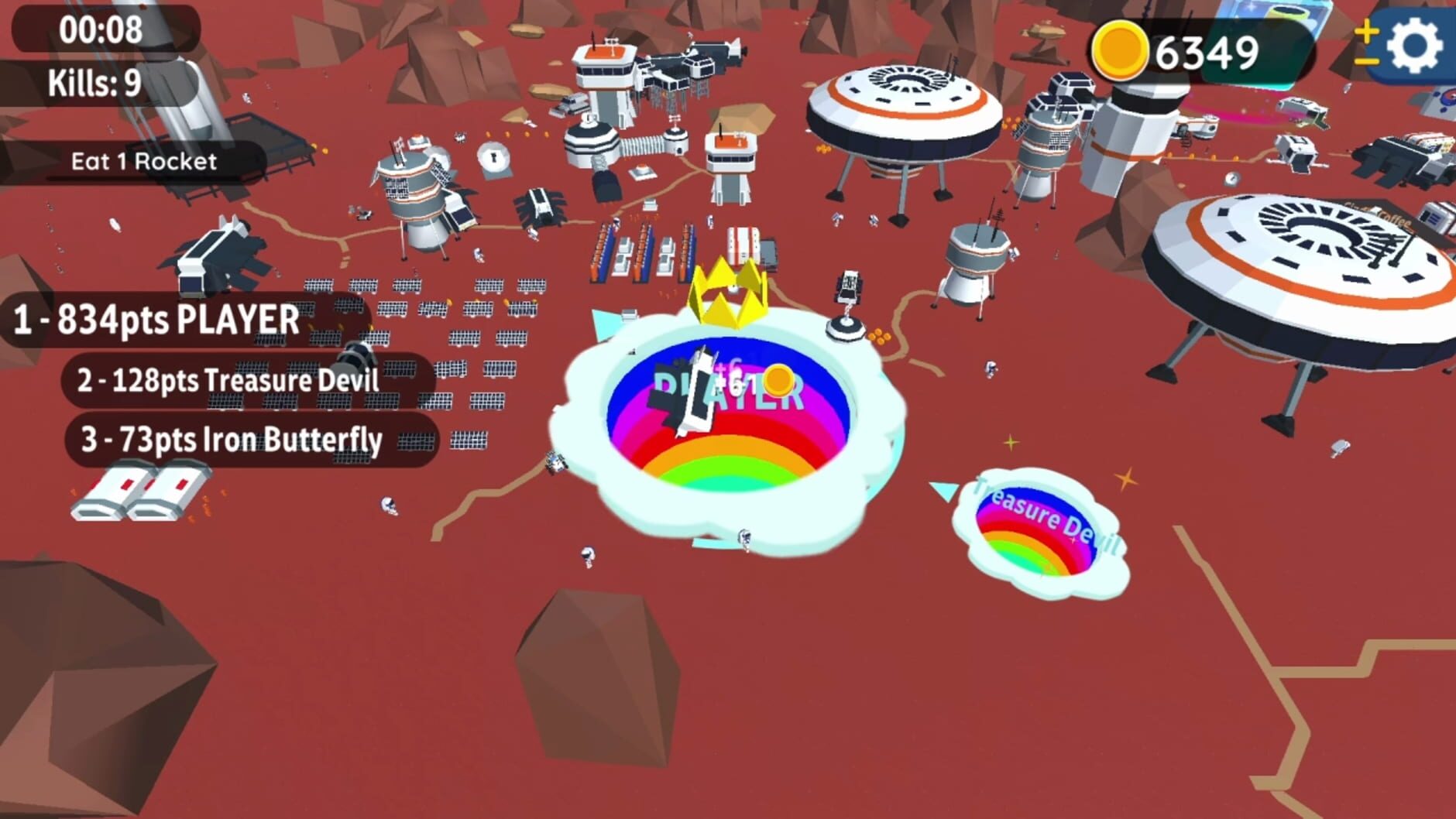 Screenshot for Hole io: Red Planet DLC