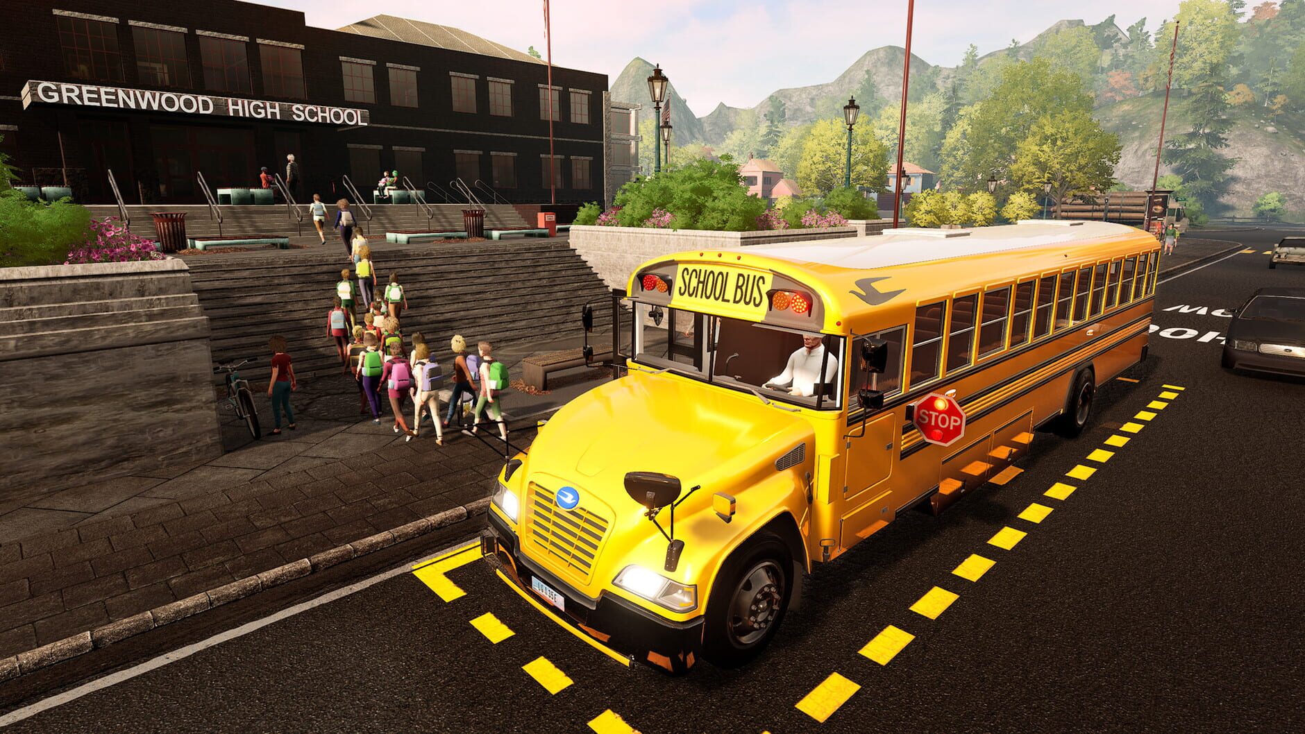 Screenshot for Bus Simulator 21: Next Stop - Official School Bus Extension