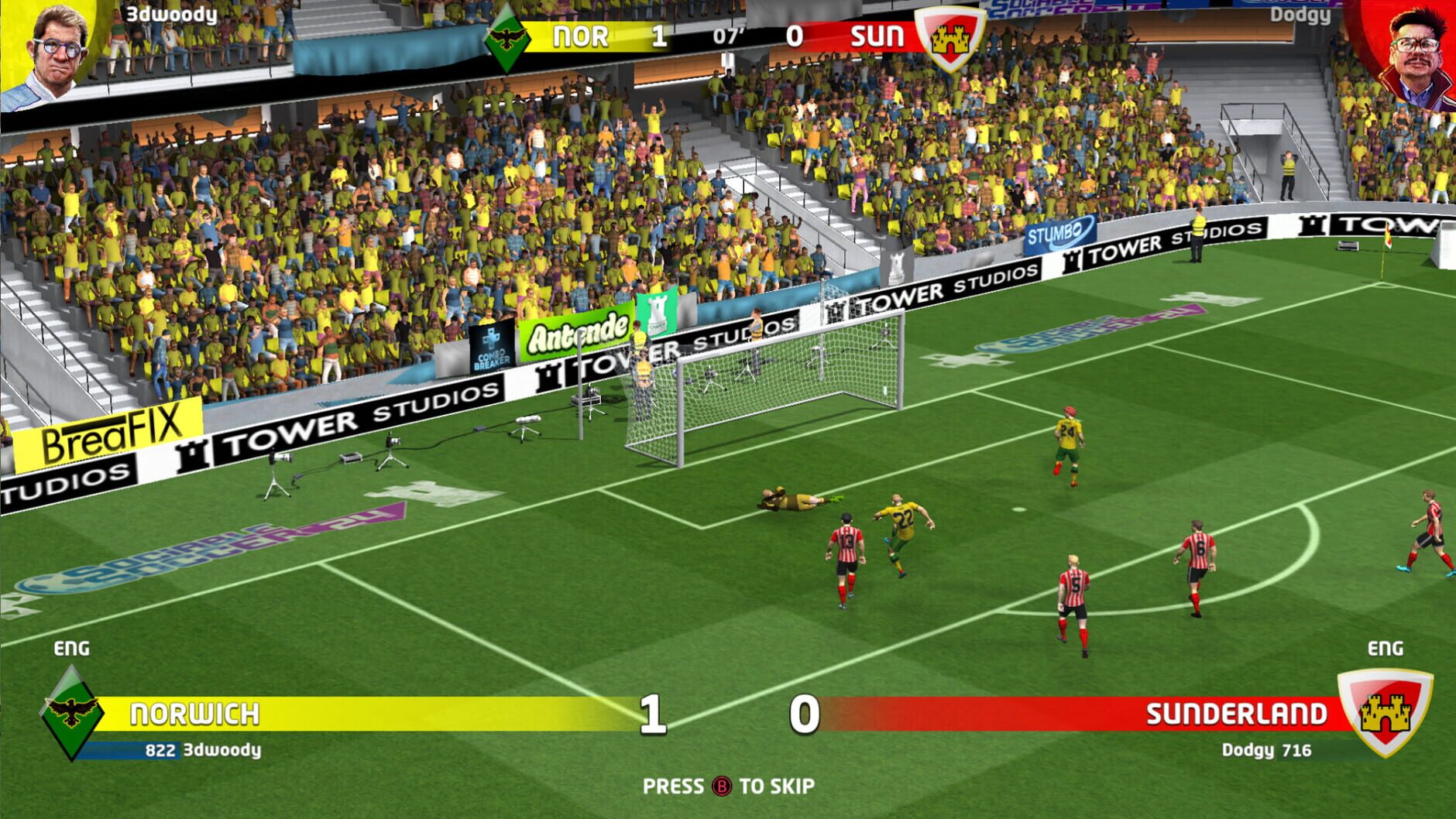 Screenshot for Sociable Soccer 24