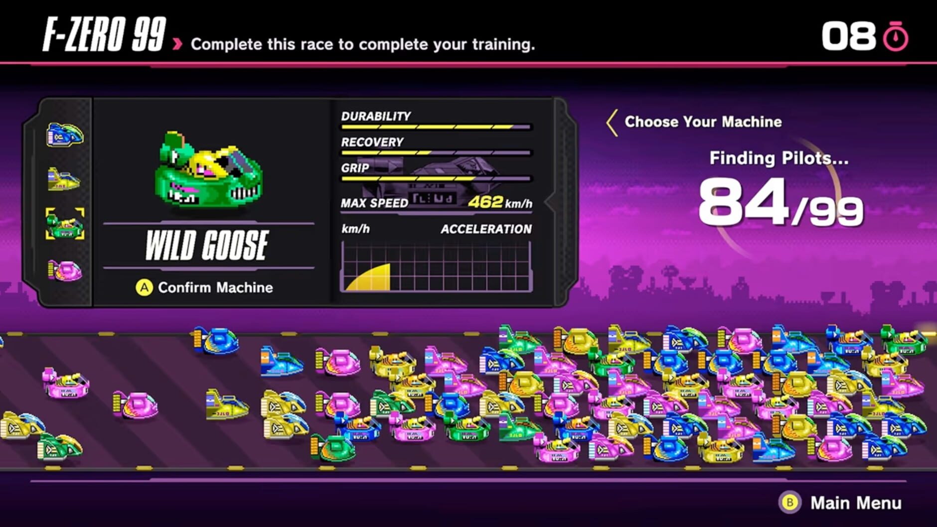 Screenshot for F-Zero 99
