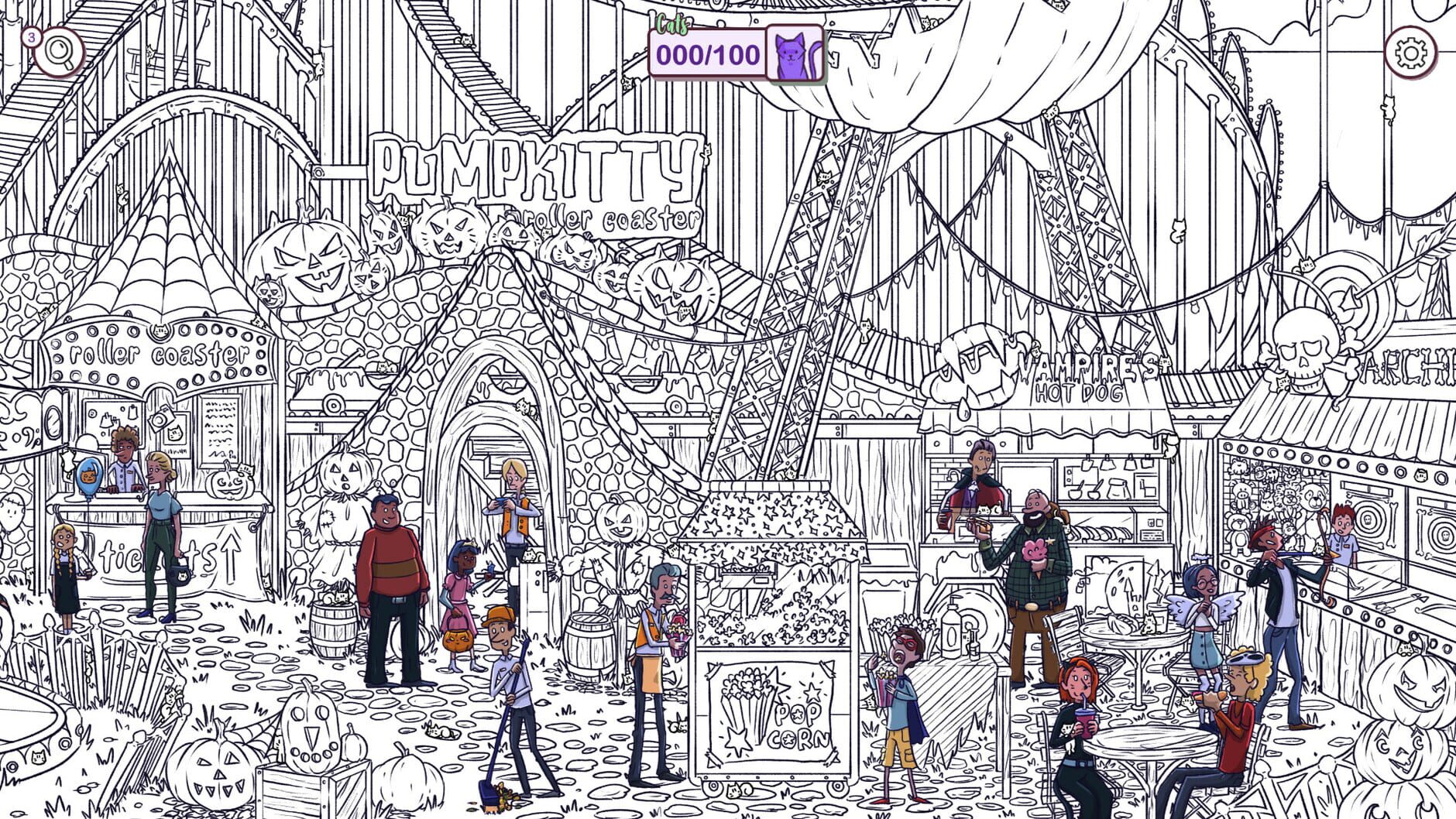 Screenshot for Hidden Cats in Spooky Town