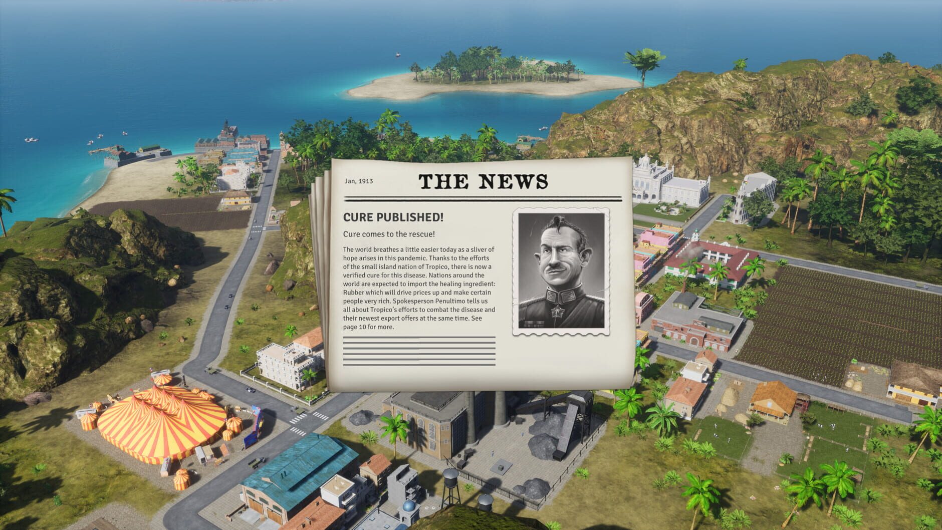 Screenshot for Tropico 6: Going Viral