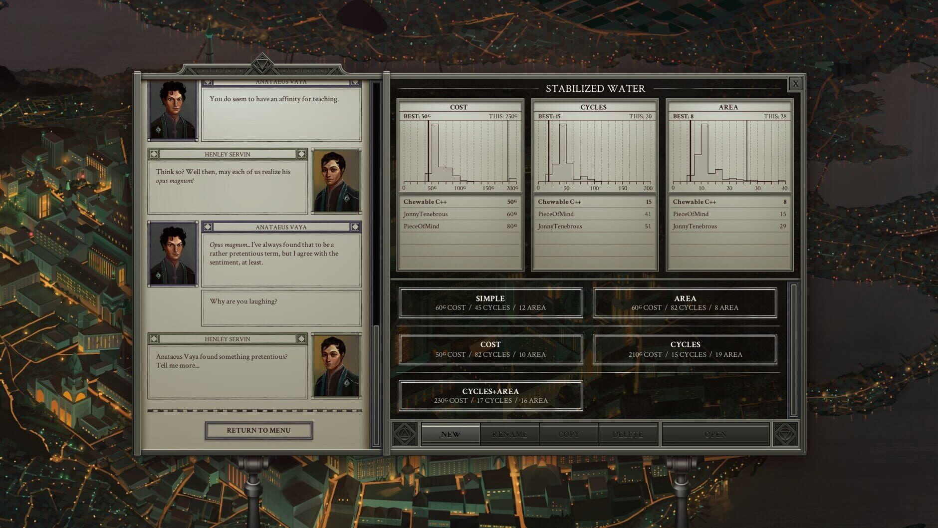 Screenshot for Opus Magnum