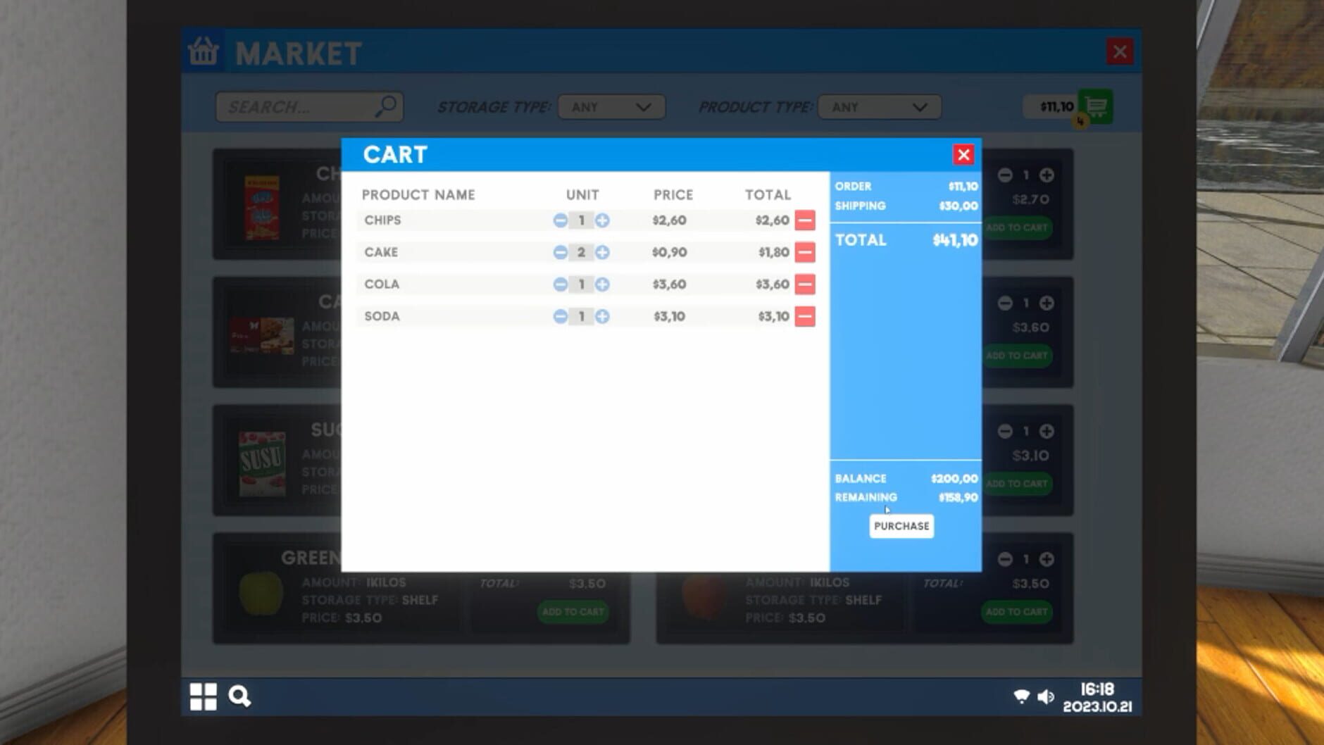 Screenshot for Supermarket Simulator