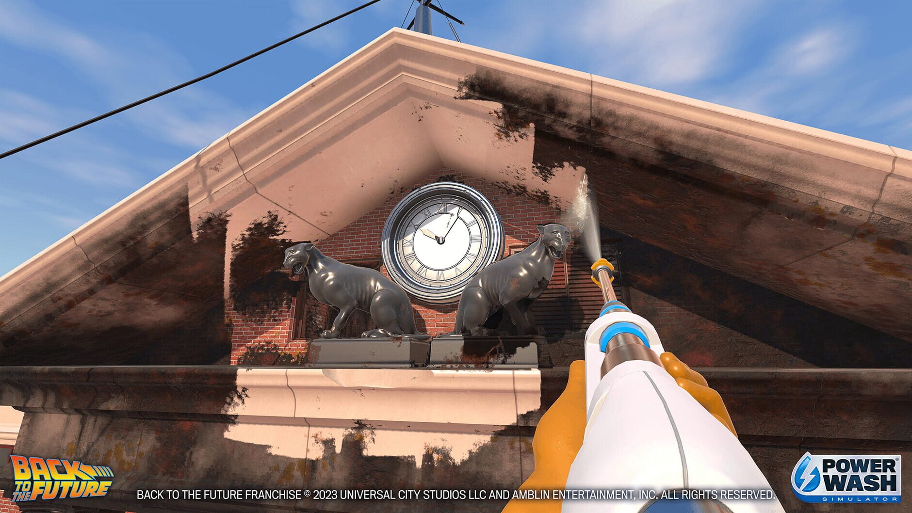 Screenshot for PowerWash Simulator: Back to the Future Special Pack
