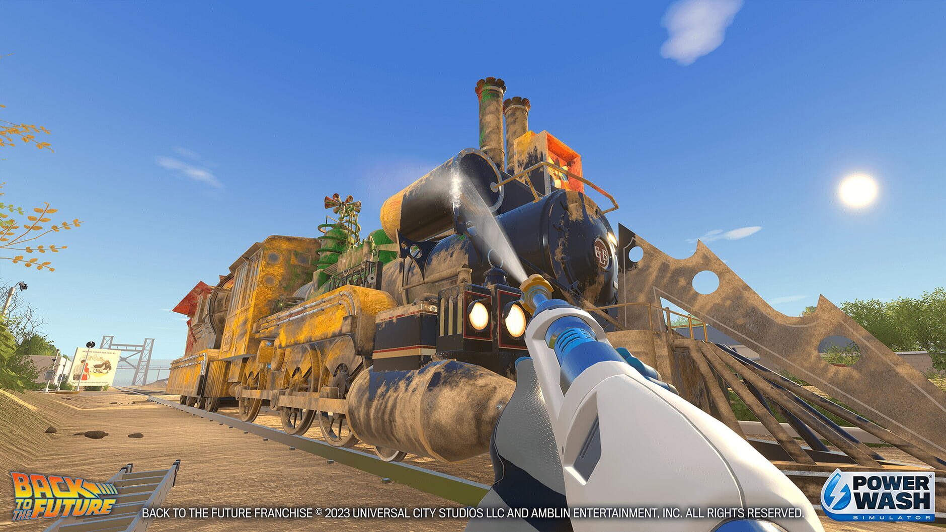 Screenshot for PowerWash Simulator: Back to the Future Special Pack