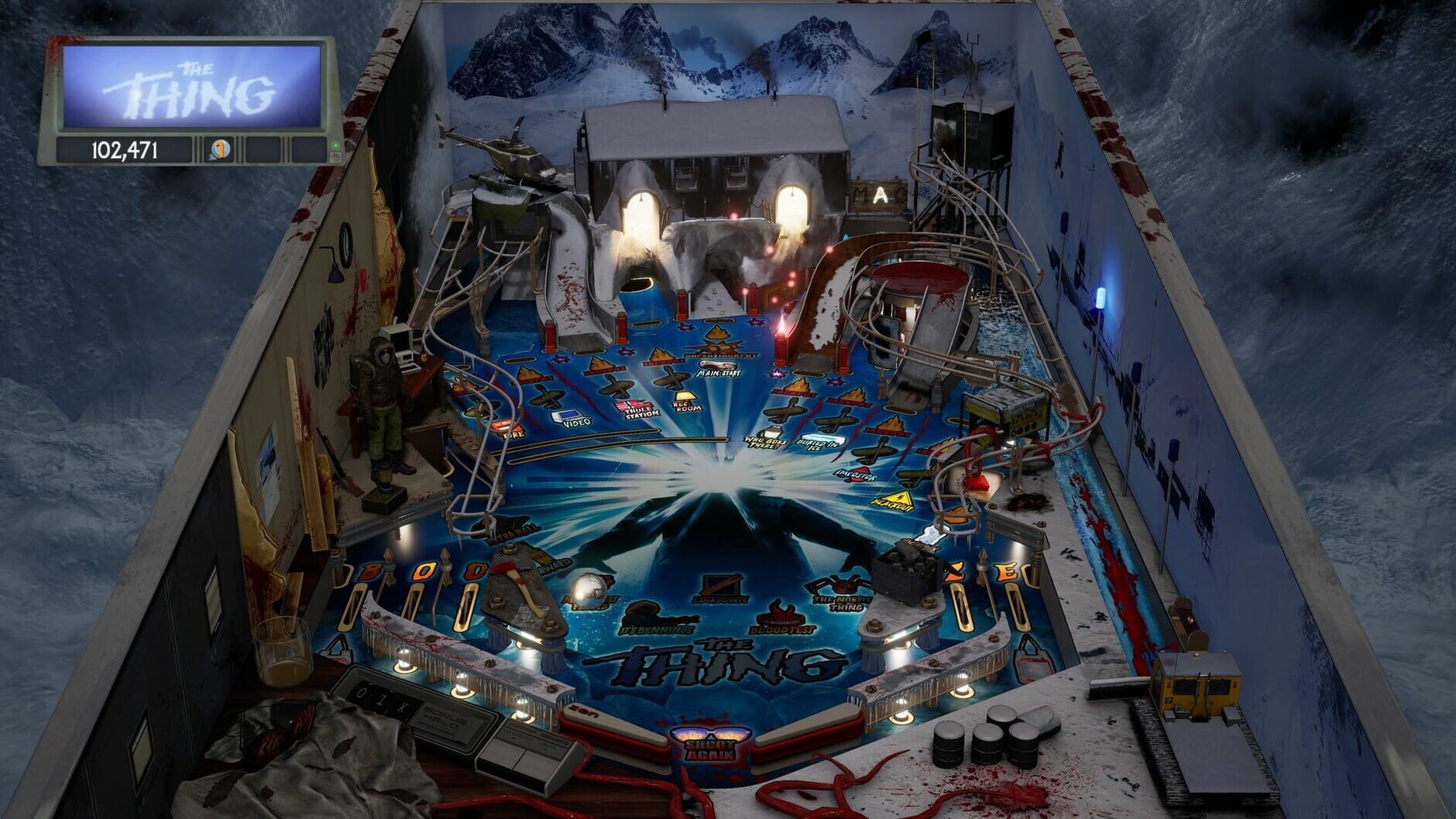 Screenshot for Pinball M: The Thing Pinball