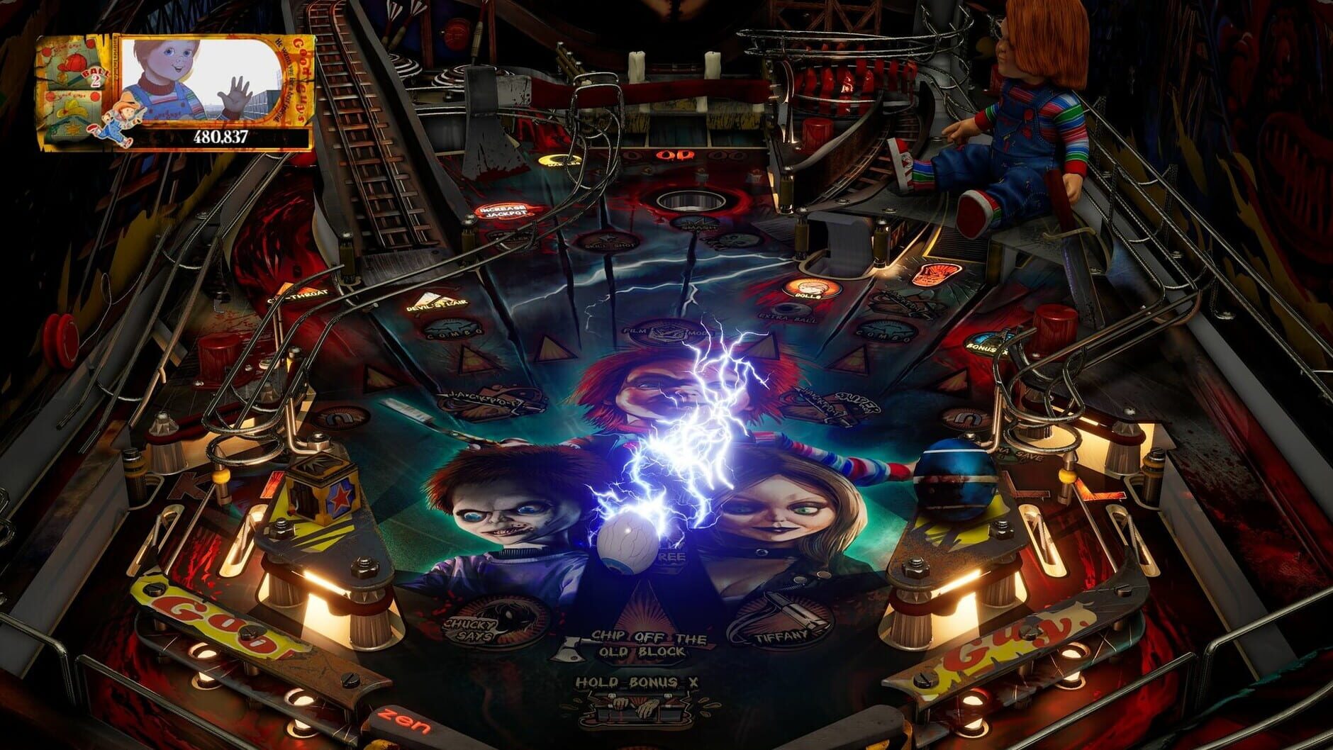 Screenshot for Pinball M: Chucky's Killer Pinball