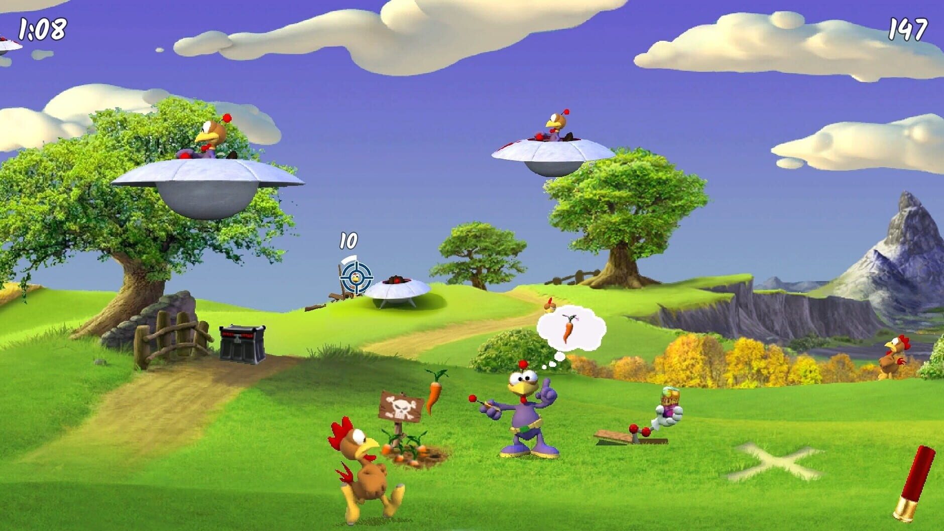 Screenshot for Moorhuhn Invasion: Crazy Chicken Invasion