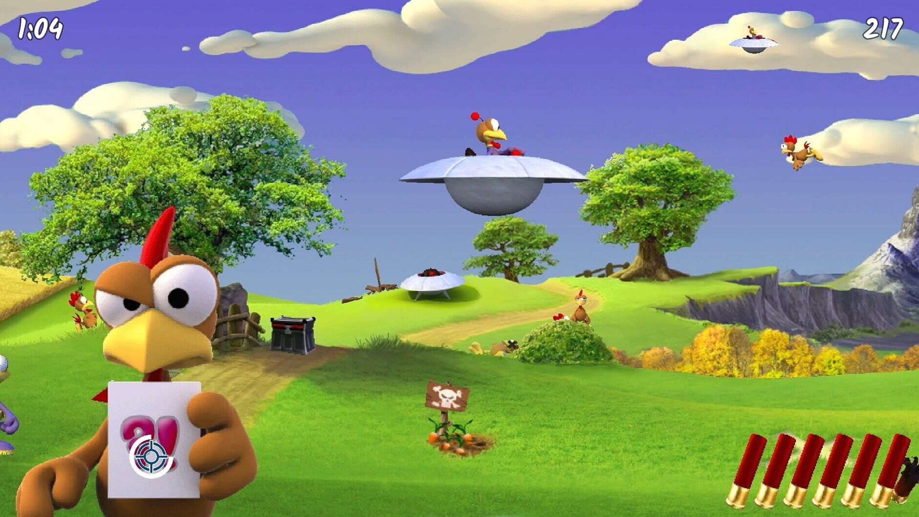 Screenshot for Moorhuhn Invasion: Crazy Chicken Invasion