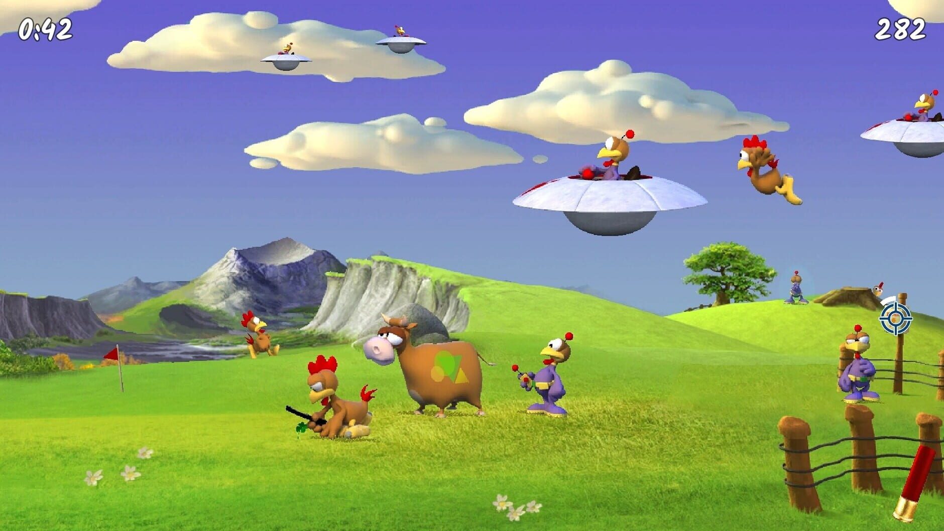 Screenshot for Moorhuhn Invasion: Crazy Chicken Invasion
